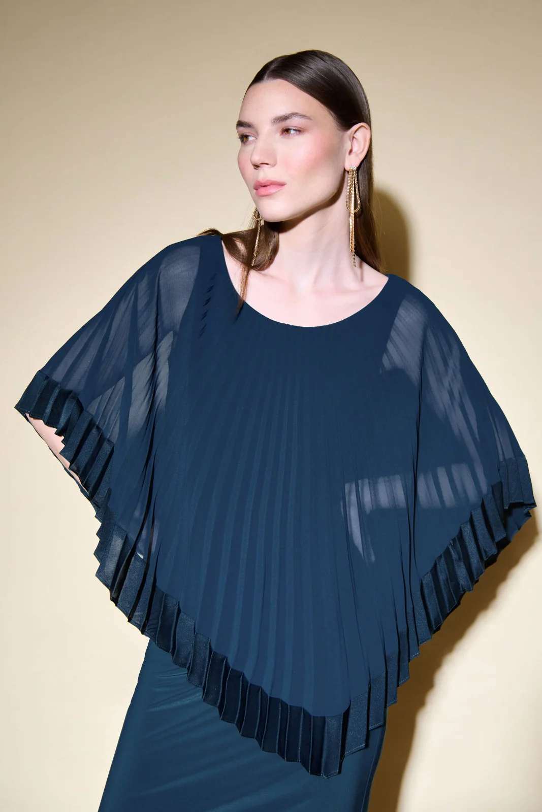 Joseph Ribkoff Midnight Blue Sheath Dress Style 234705 - Image 2