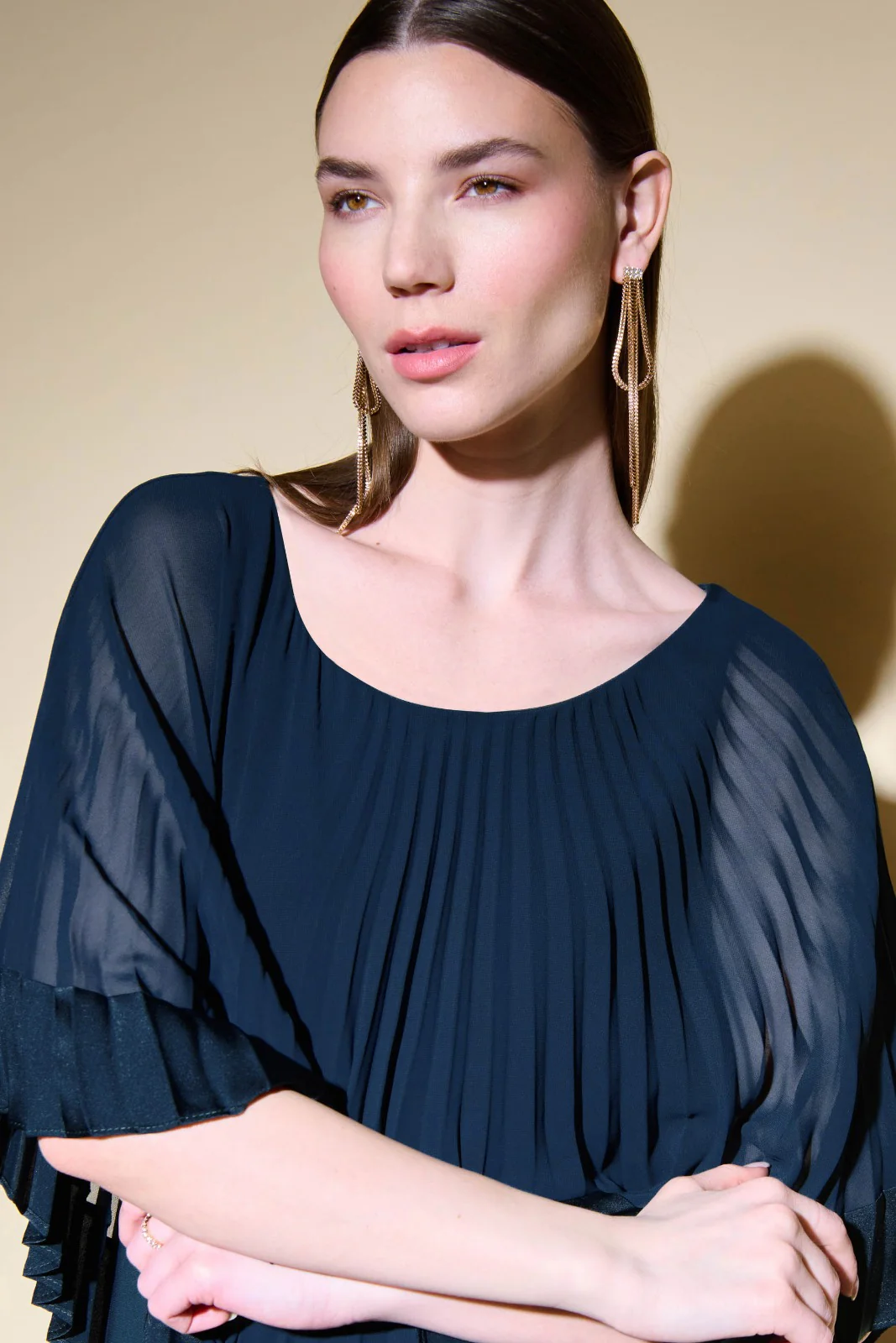Joseph Ribkoff Midnight Blue Sheath Dress Style 234705 - Image 3