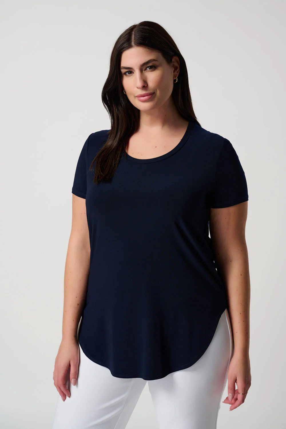 Joseph Ribkoff Short Sleeve Fitted T-Shirt Style 183220