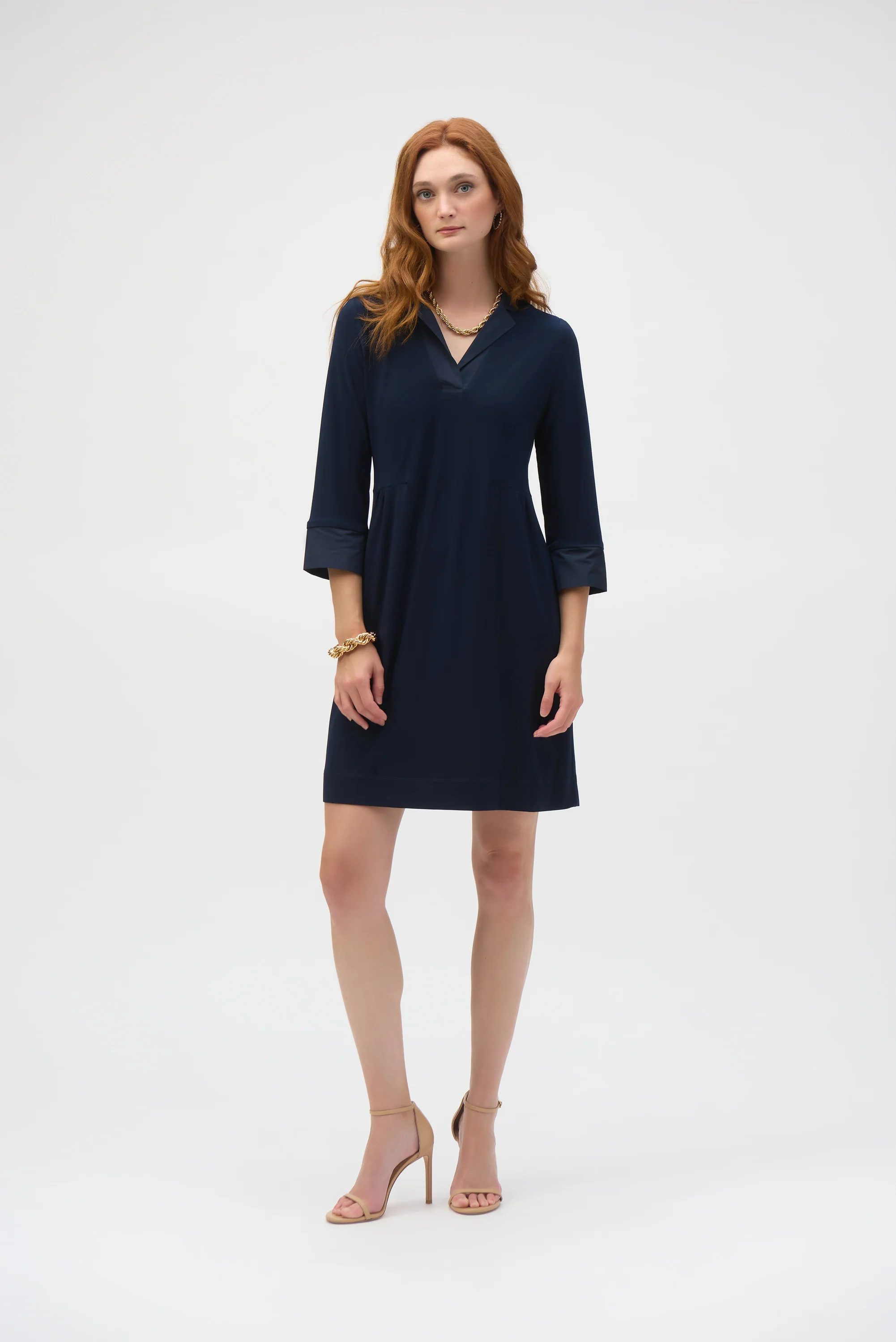 Joseph Ribkoff Silky Knit And Memory Trapeze Dress Style 252028
