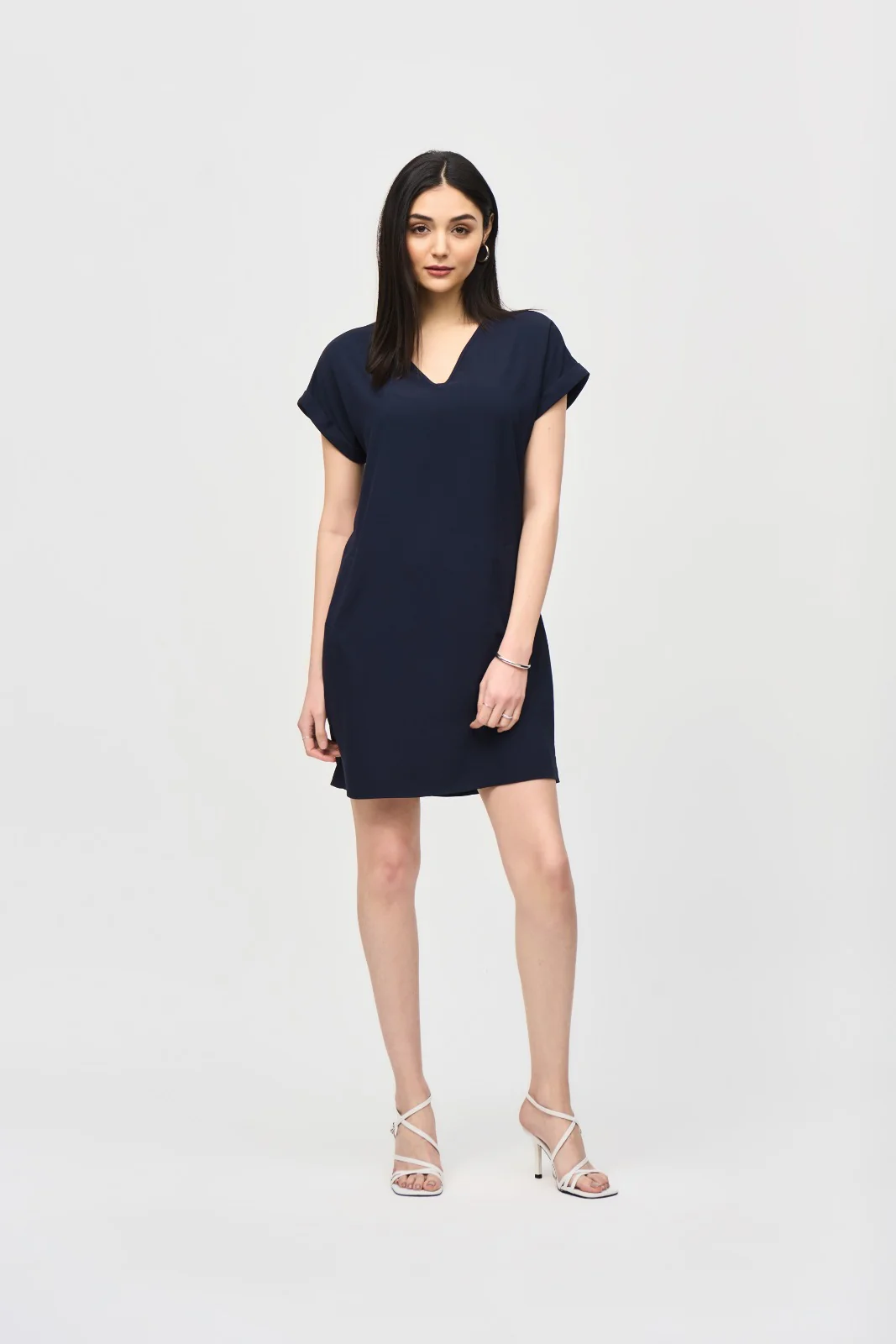 Joseph Ribkoff Midnight Blue Stretch Straight Dress Style 241129
