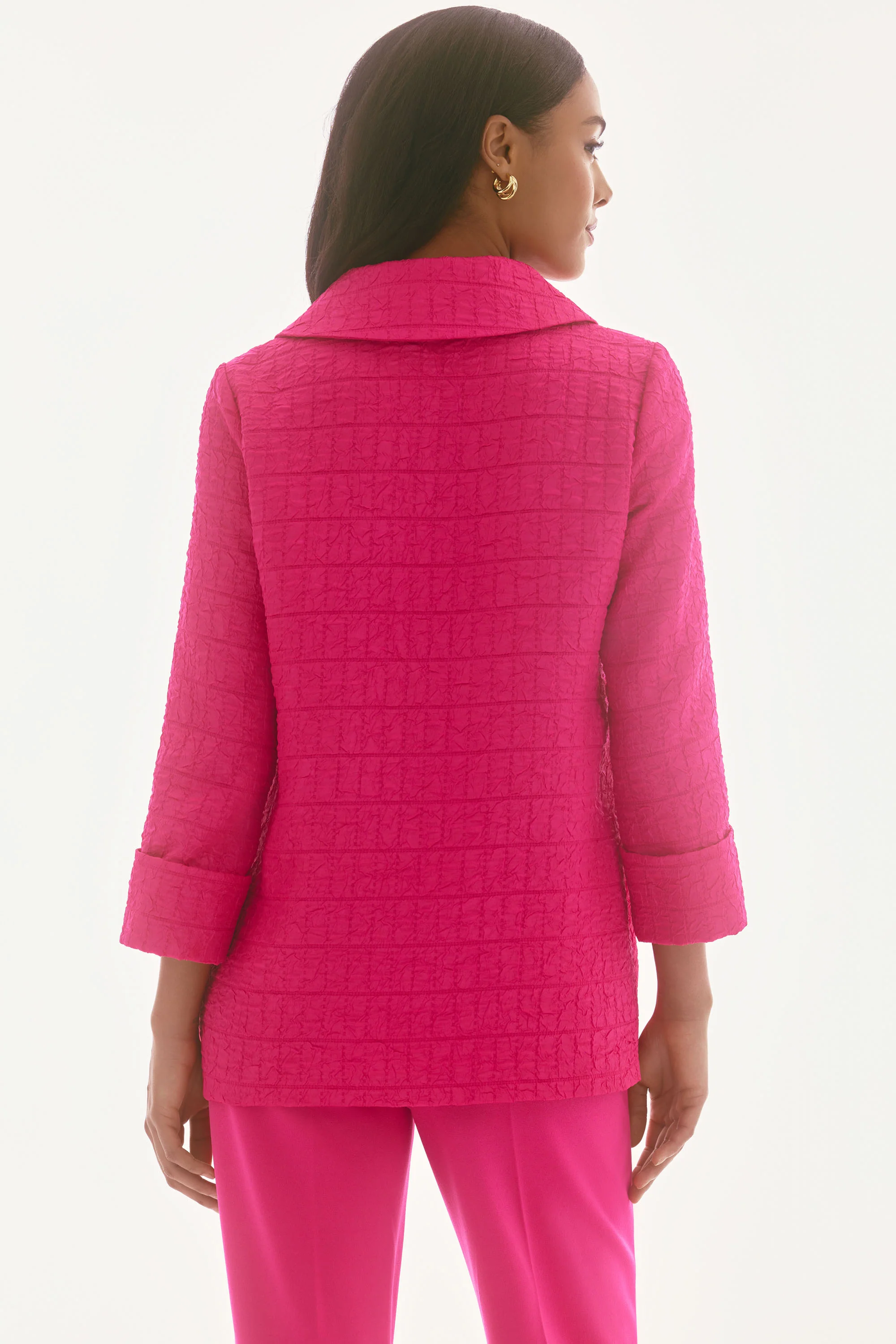Joseph Ribkoff Textured Trapeze Jacket Style 251783 - Image 7