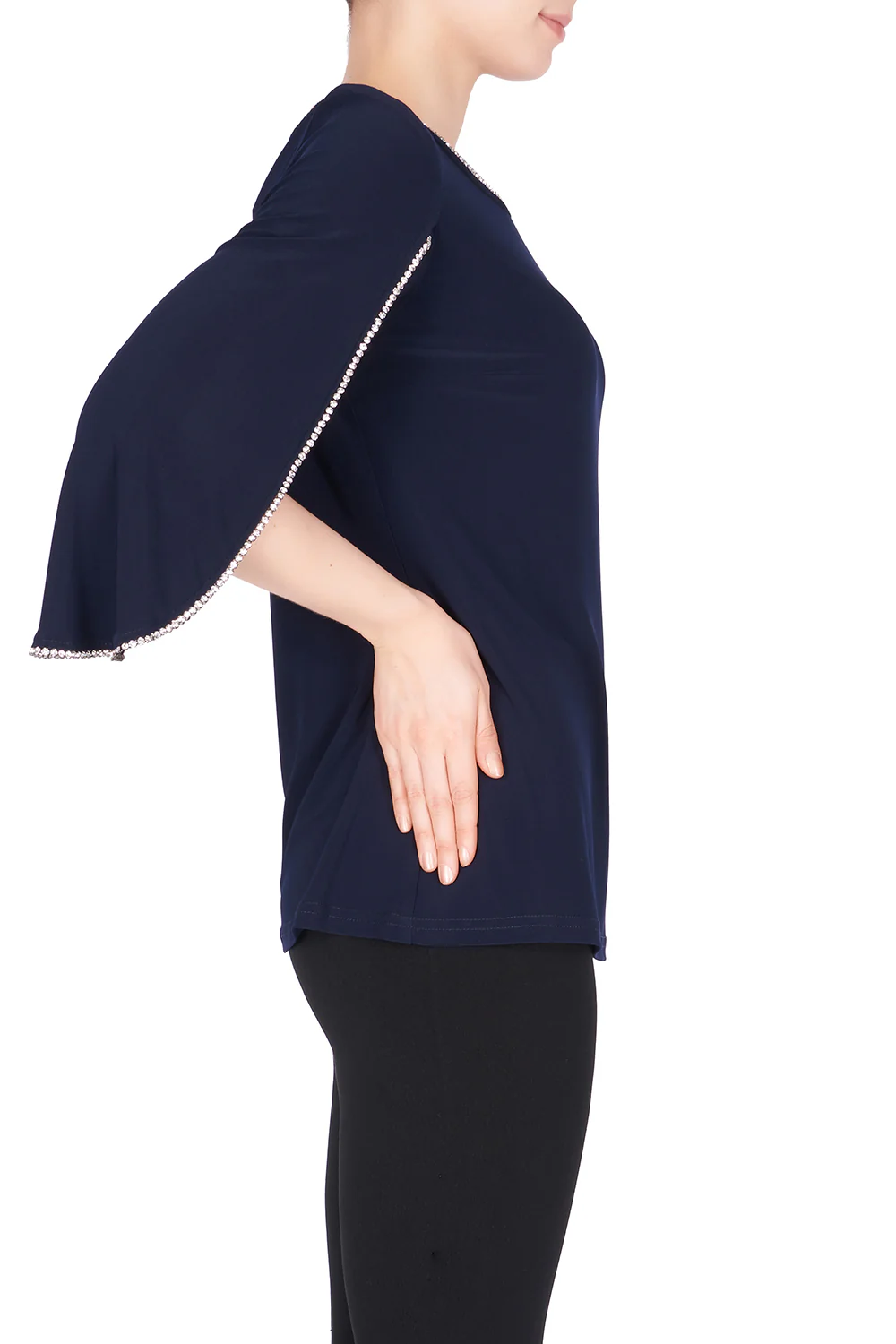 Joseph Ribkoff Midnight Blue Top Style 183026X - Image 2