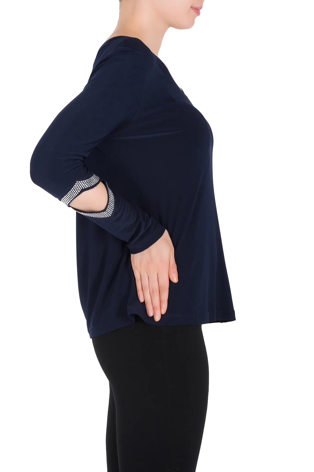 Joseph Ribkoff Midnight Blue Top Style 184141 - Image 2