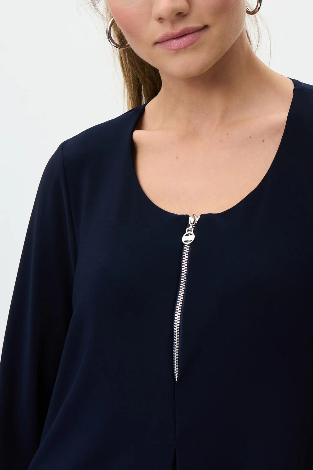 Joseph Ribkoff Midnight Blue Top Style 231131 - Image 2