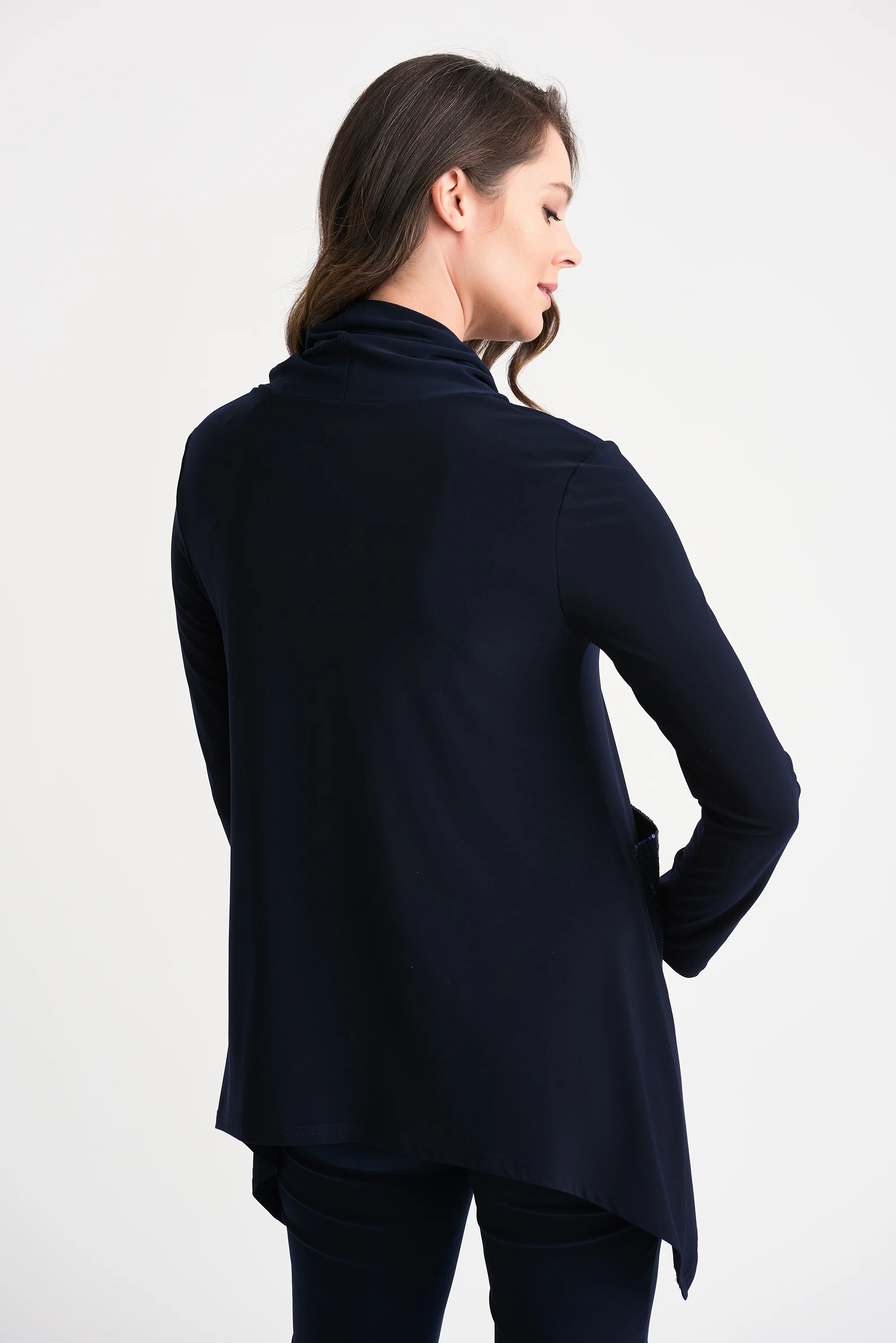 Joseph Ribkoff Midnight Blue Tunic Style 204246 - Image 3