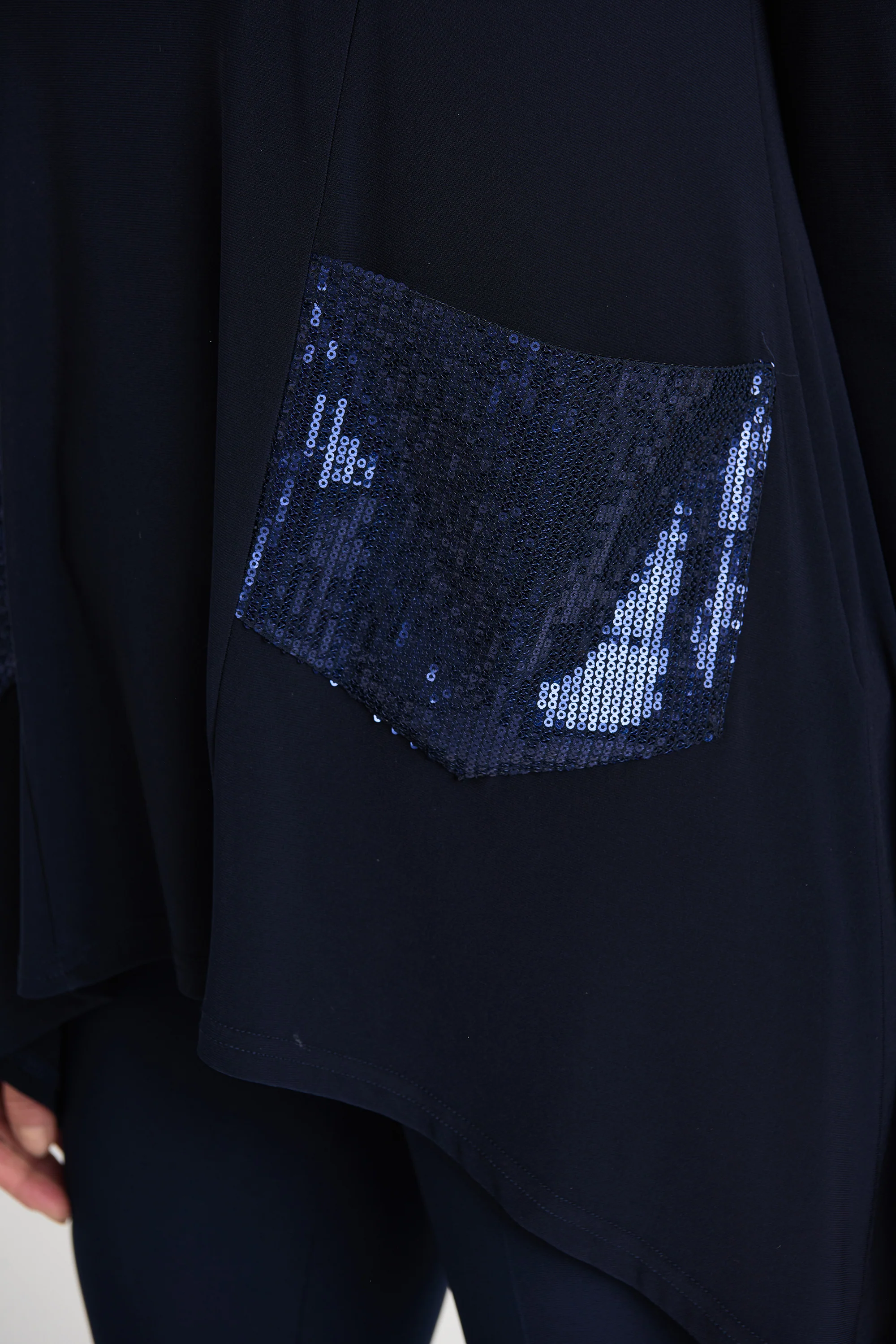 Joseph Ribkoff Midnight Blue Tunic Style 204246 - Image 4