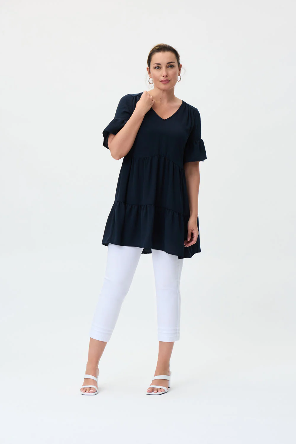 Joseph Ribkoff Midnight Blue Tunic Style 231086 - Image 4