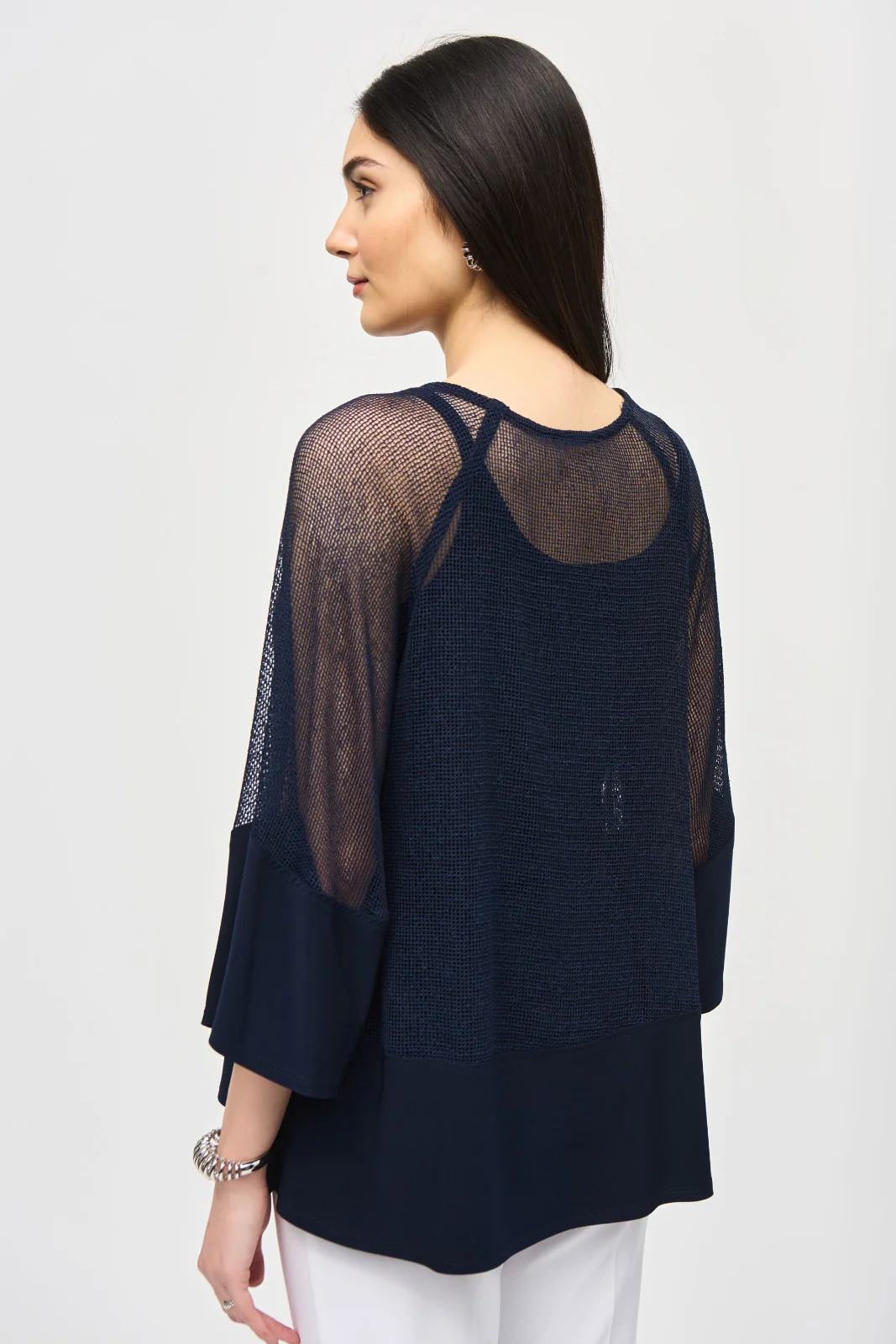 Joseph Ribkoff Midnight Blue Two Piece Top Style 241261 - Image 2