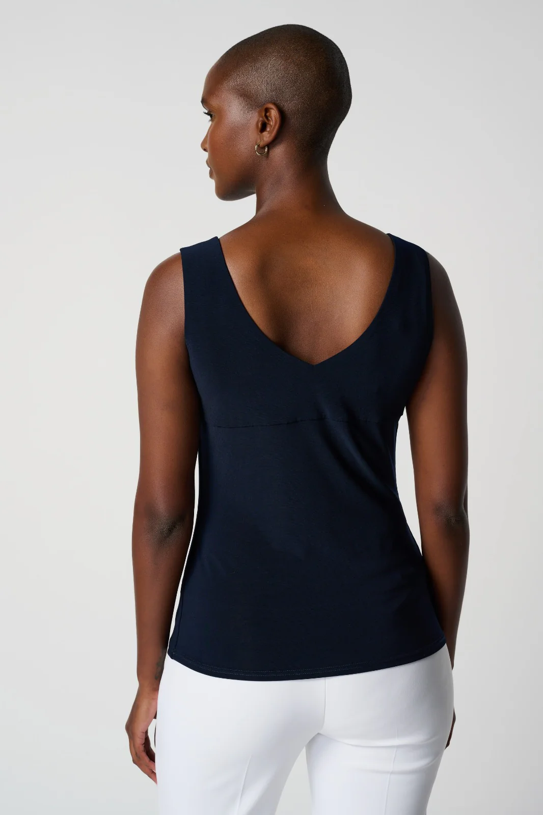 Joseph Ribkoff Midnight Blue V-Neck Camisole Style 201546 - Image 3