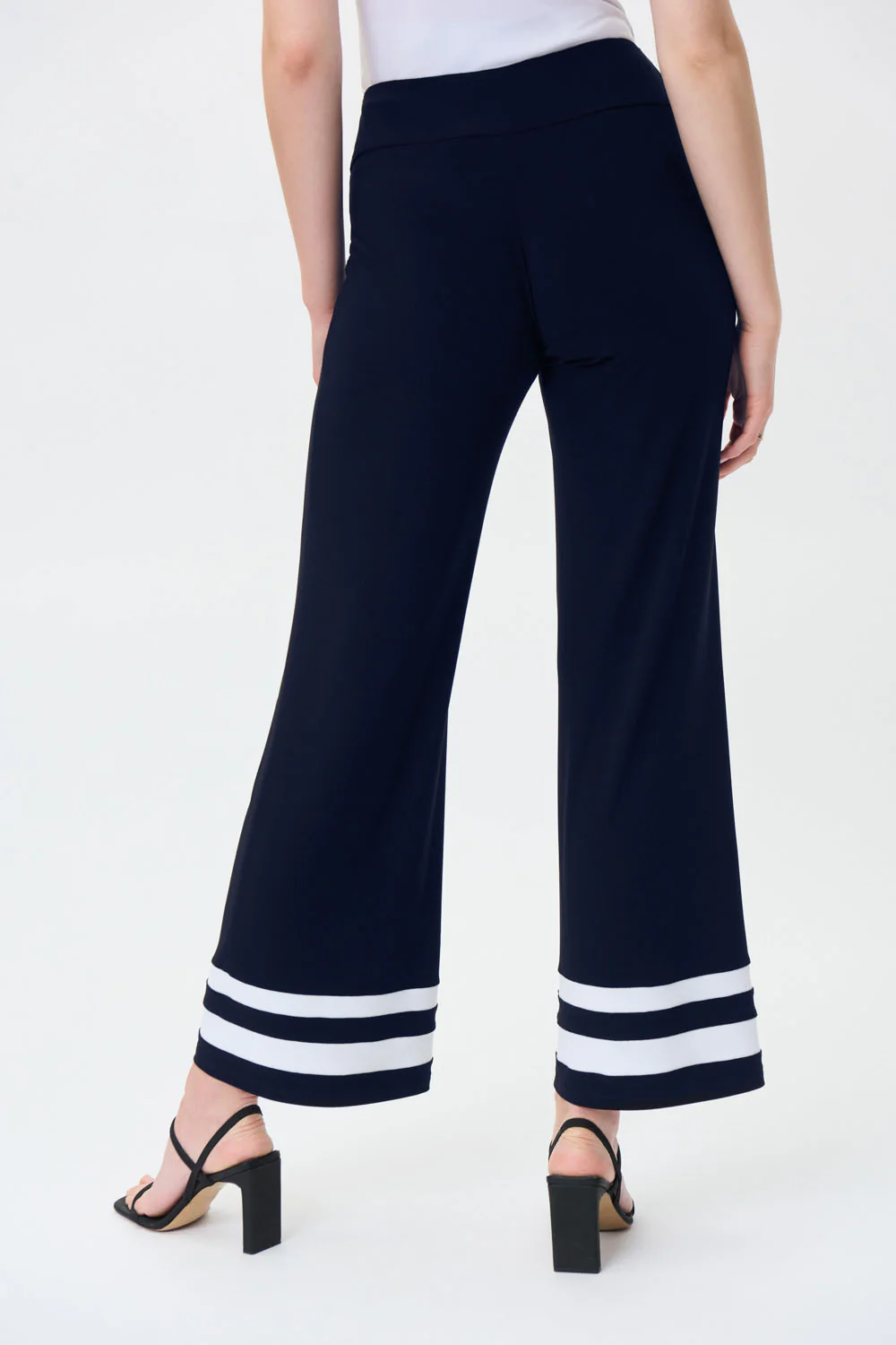 Joseph Ribkoff Midnight Blue/Vanilla Pants Style 231031 - Image 2