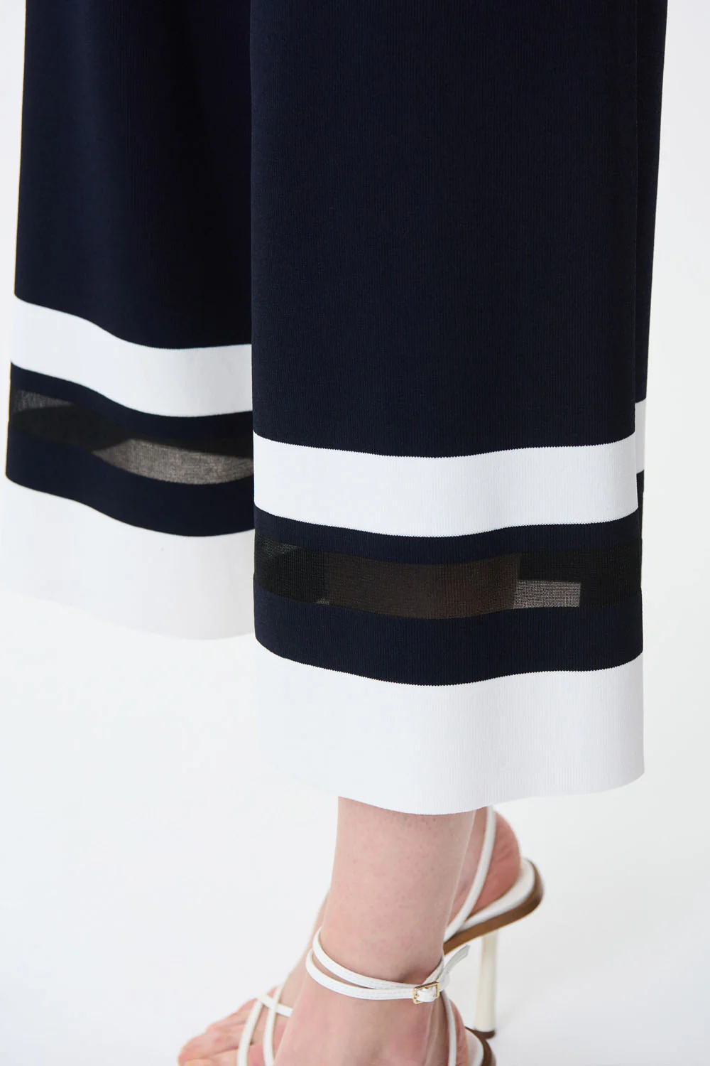 Joseph Ribkoff Midnight Blue/Vanilla Pants Style 231938 - Image 3