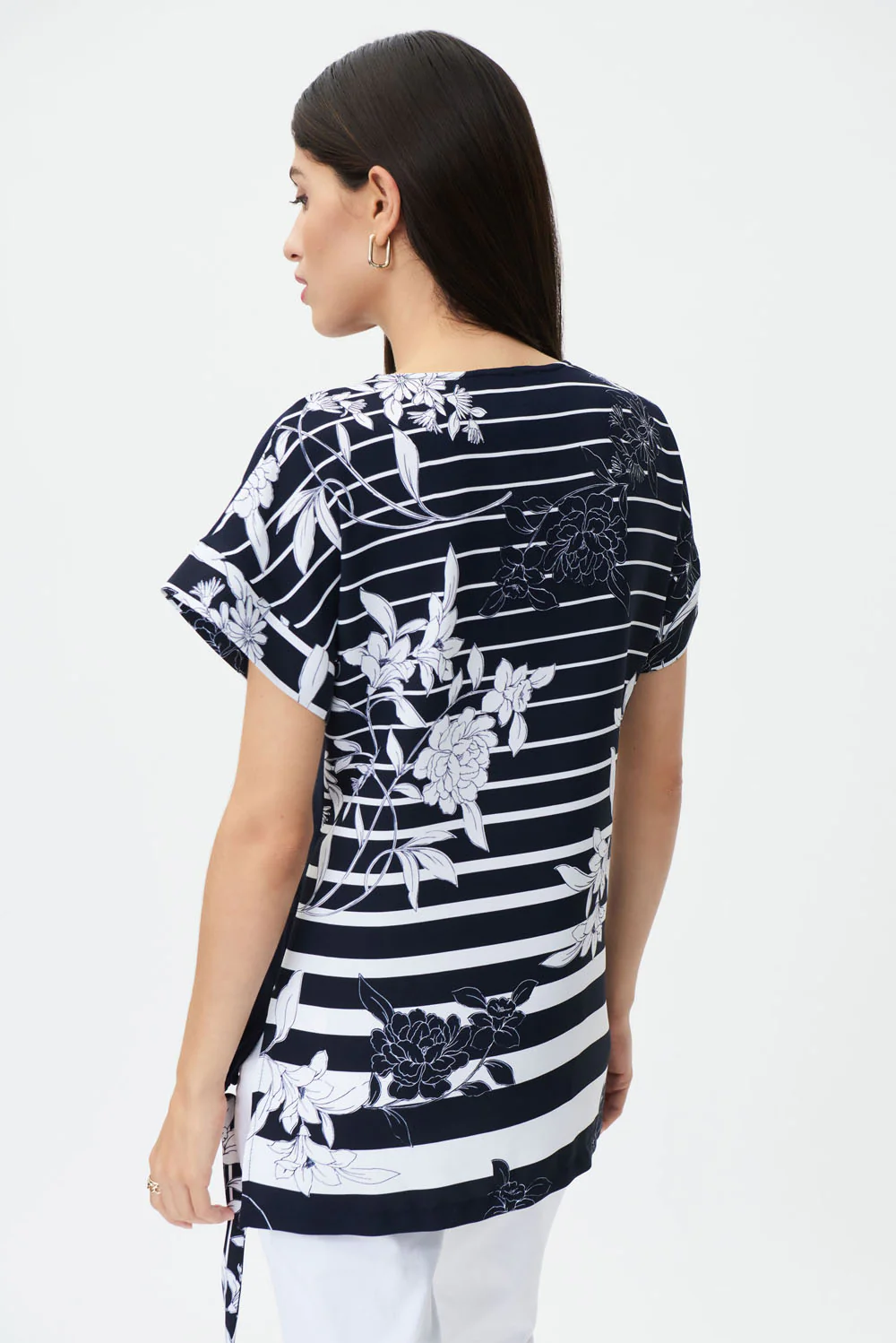 Joseph Ribkoff Midnight Blue/Vanilla Top Style 232054 - Image 2