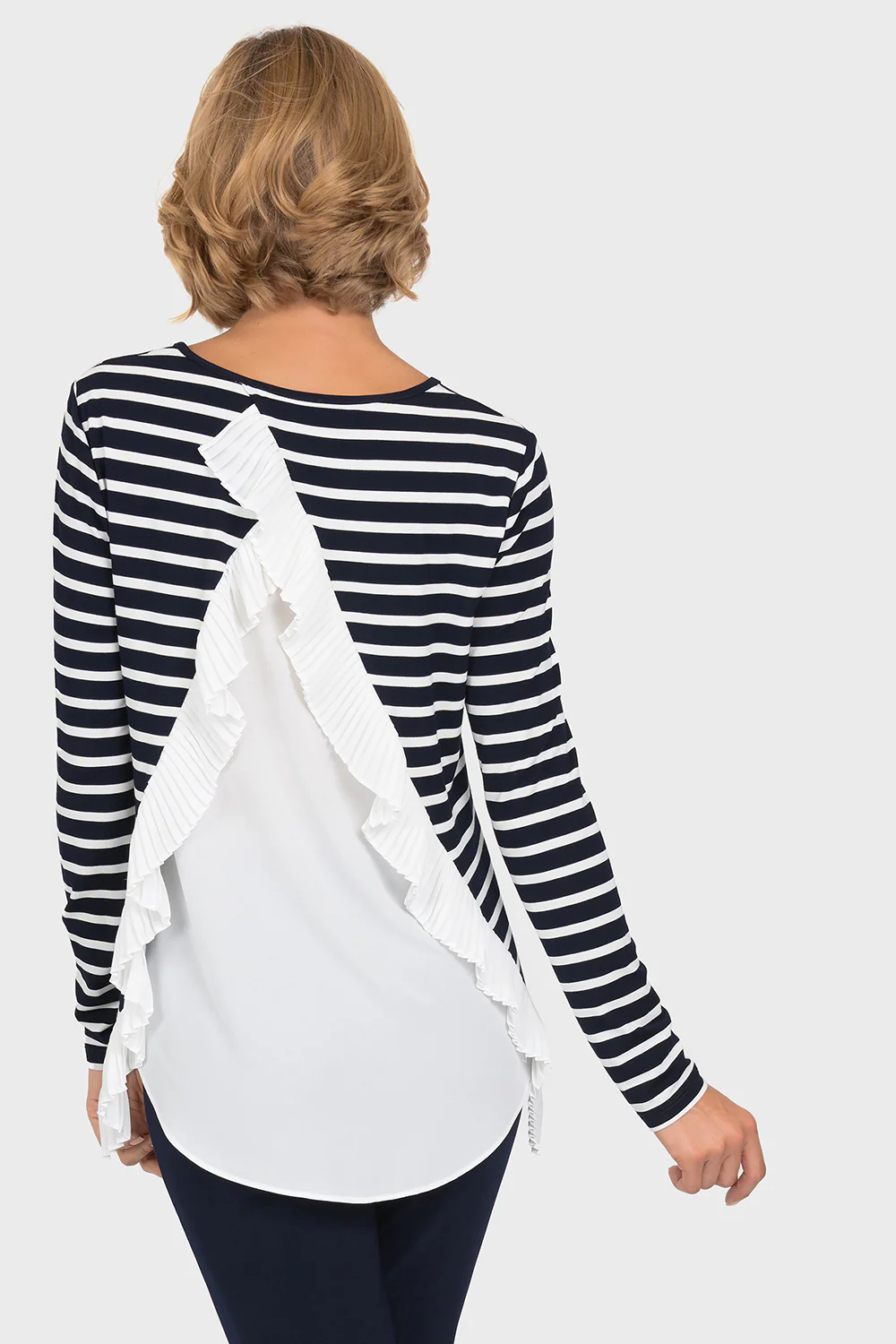 Joseph Ribkoff Midnight Blue/White Top Style 192924 - Image 2