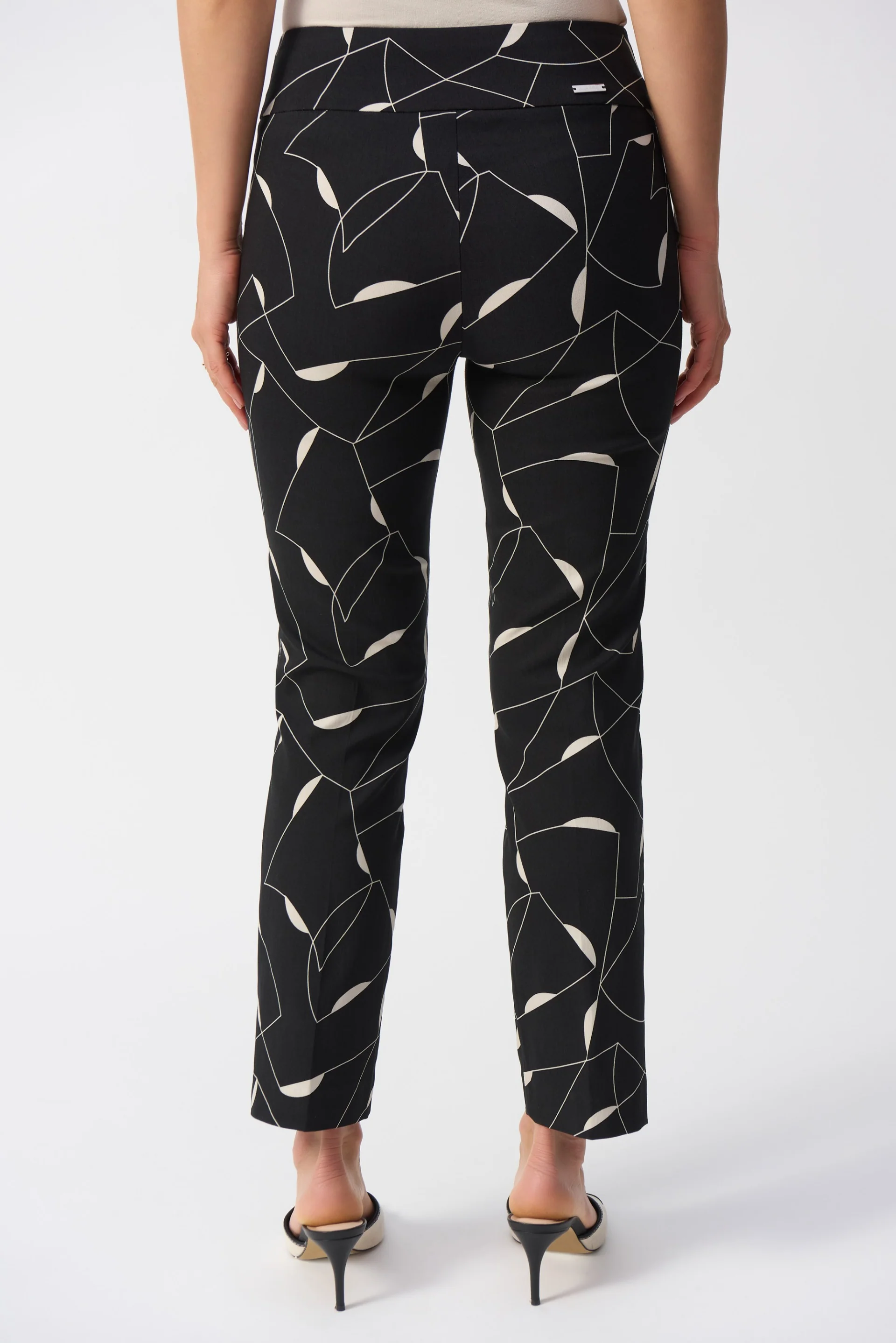 Joseph Ribkoff Millennium Geometric Print Straight Pants Style 251219 - Image 3