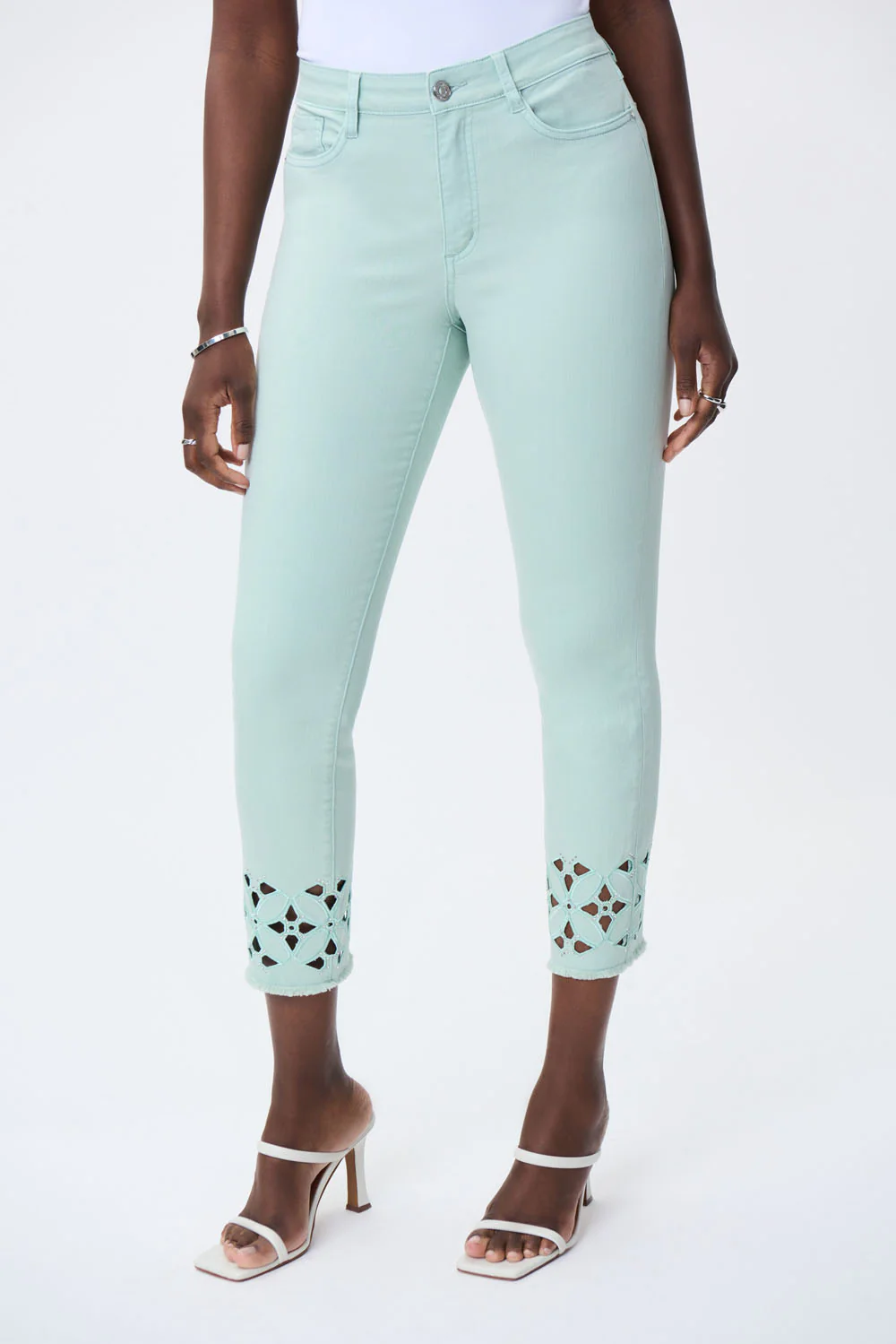 Joseph Ribkoff Mint Slim Cropped Jeans Style 231960