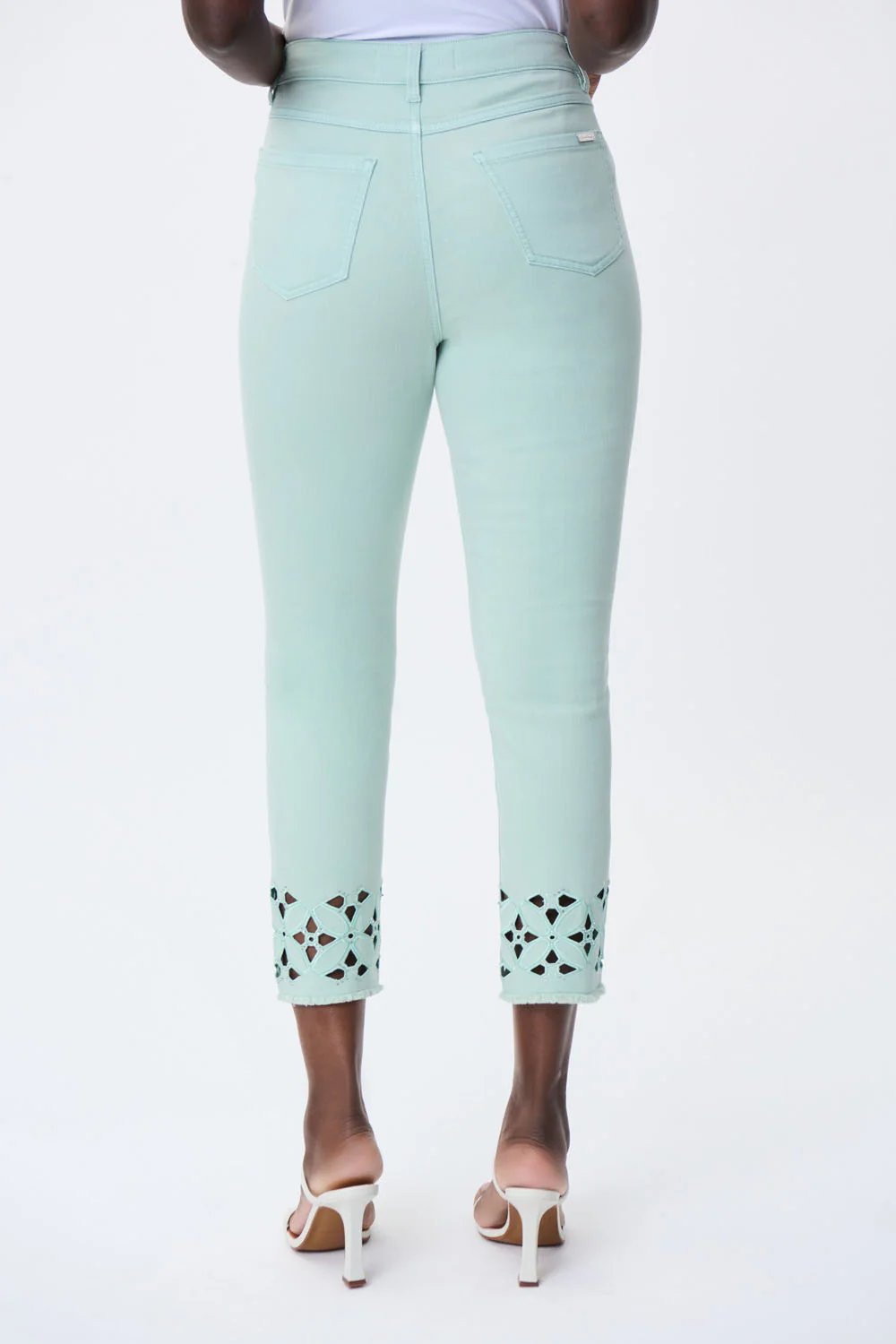 Joseph Ribkoff Mint Slim Cropped Jeans Style 231960 - Image 4