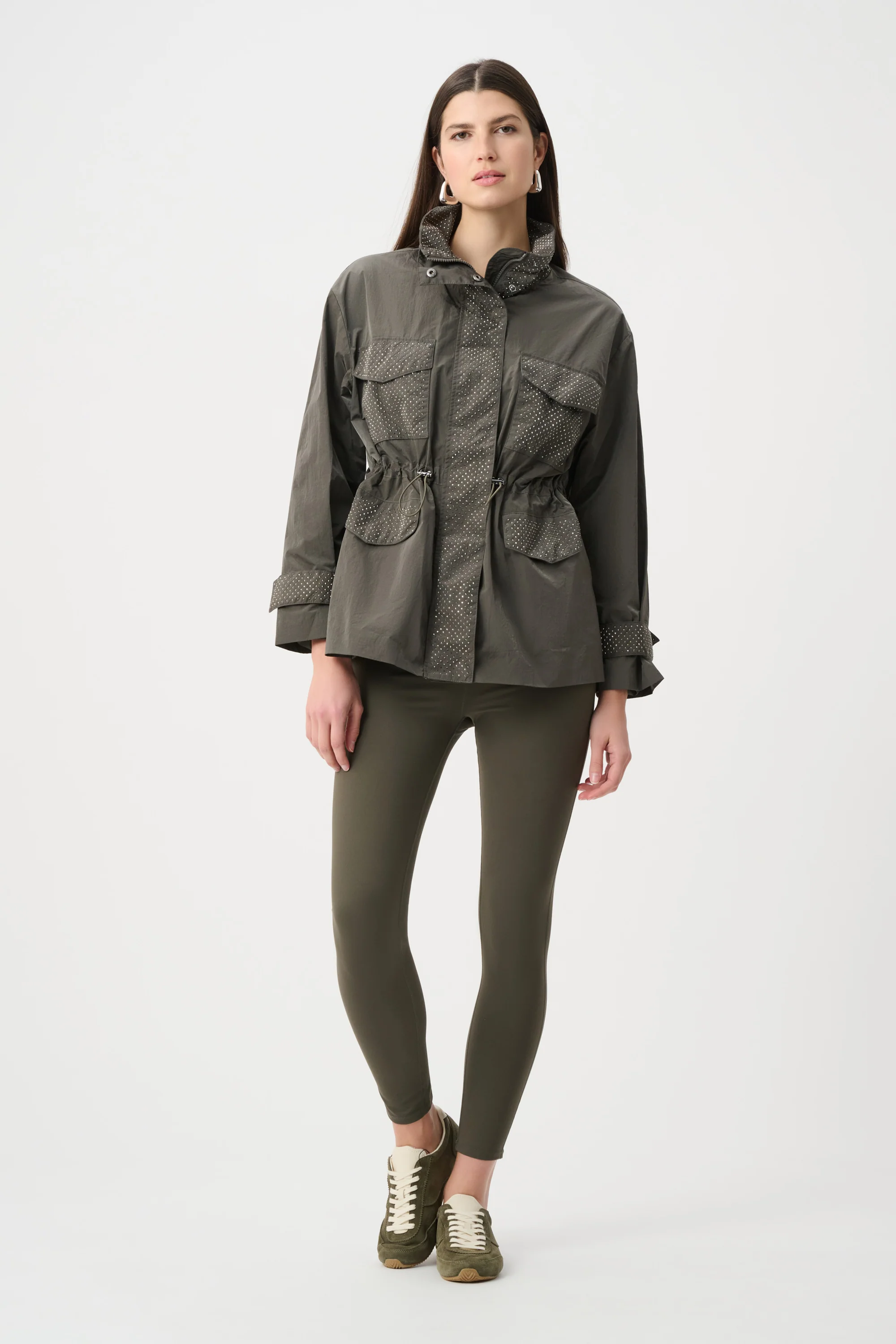 Joseph Ribkoff Mock-Neck Embellished Jacket Style 263633 - Image 2