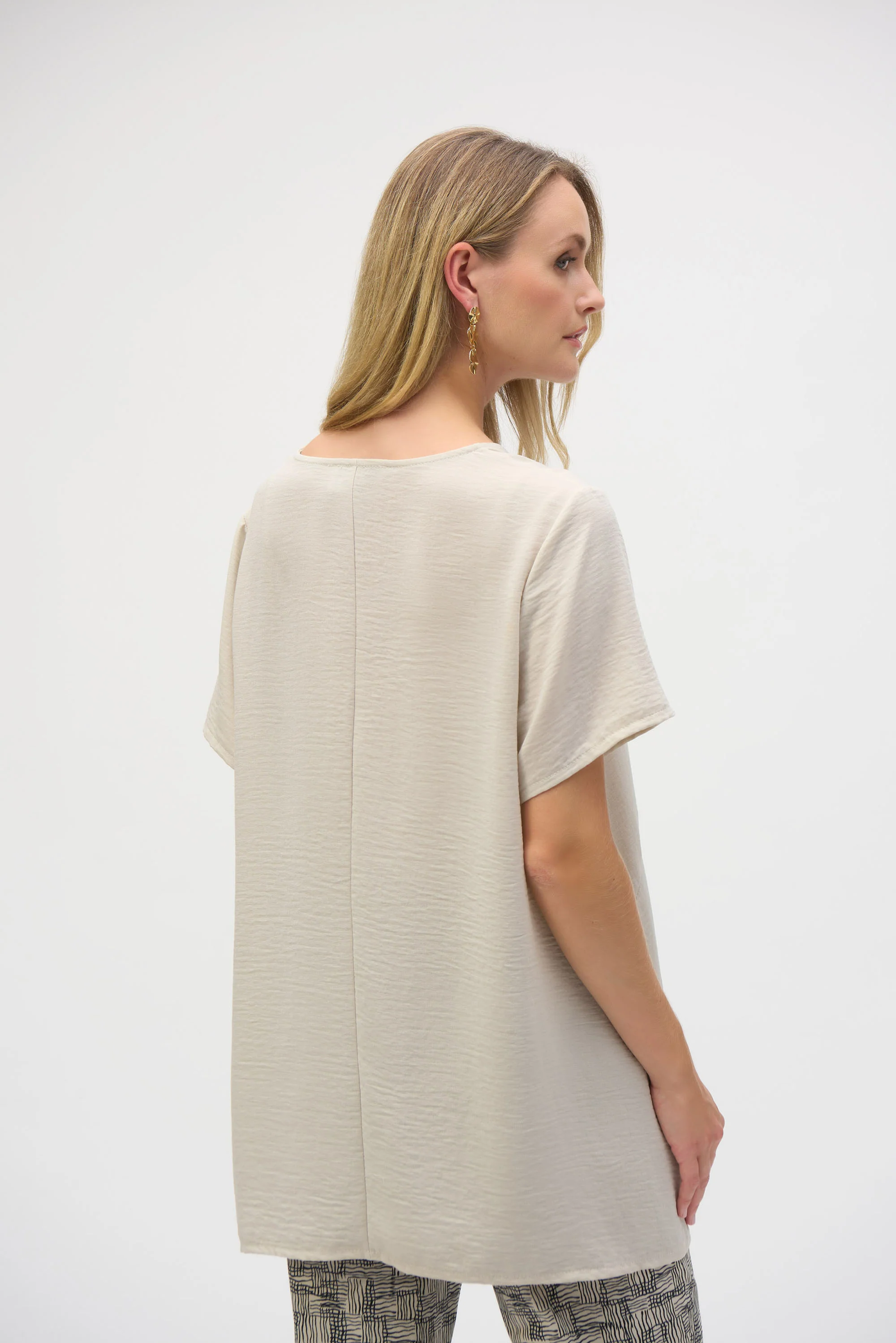 Joseph Ribkoff Moonstone Asymmetrical Boxy Top Style 252071 - Image 2