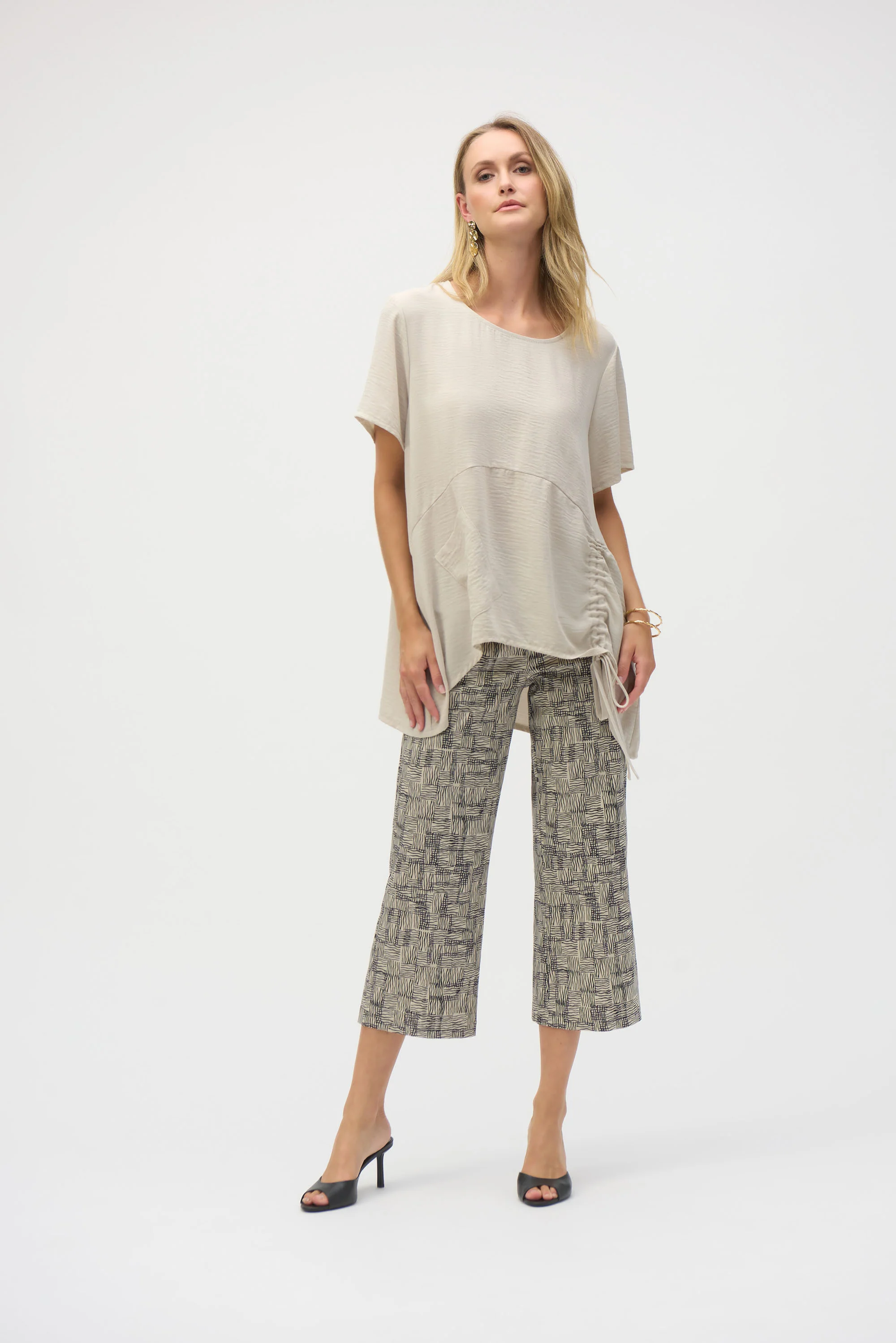 Joseph Ribkoff Moonstone Asymmetrical Boxy Top Style 252071 - Image 4