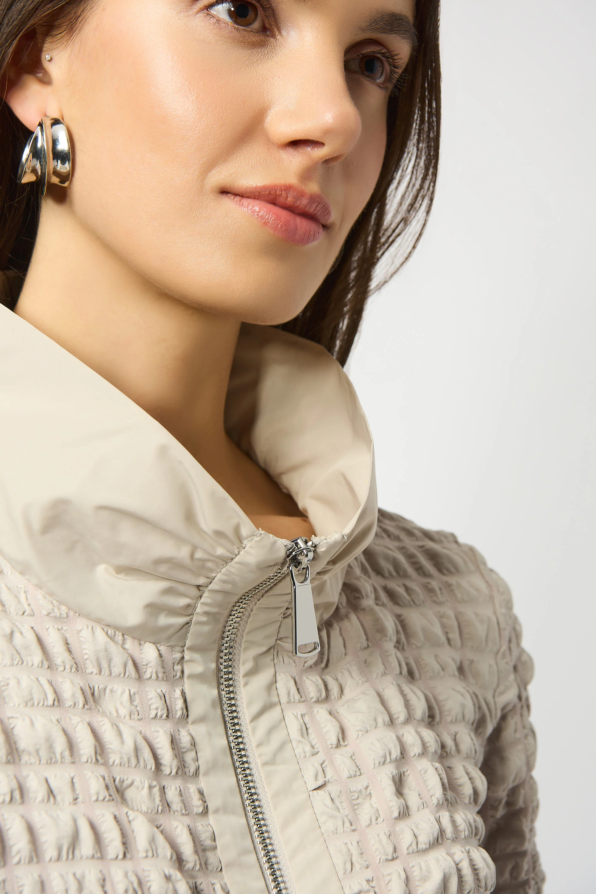 Joseph Ribkoff Bubble Jacquard A-Line Top Style 253070 - Image 3
