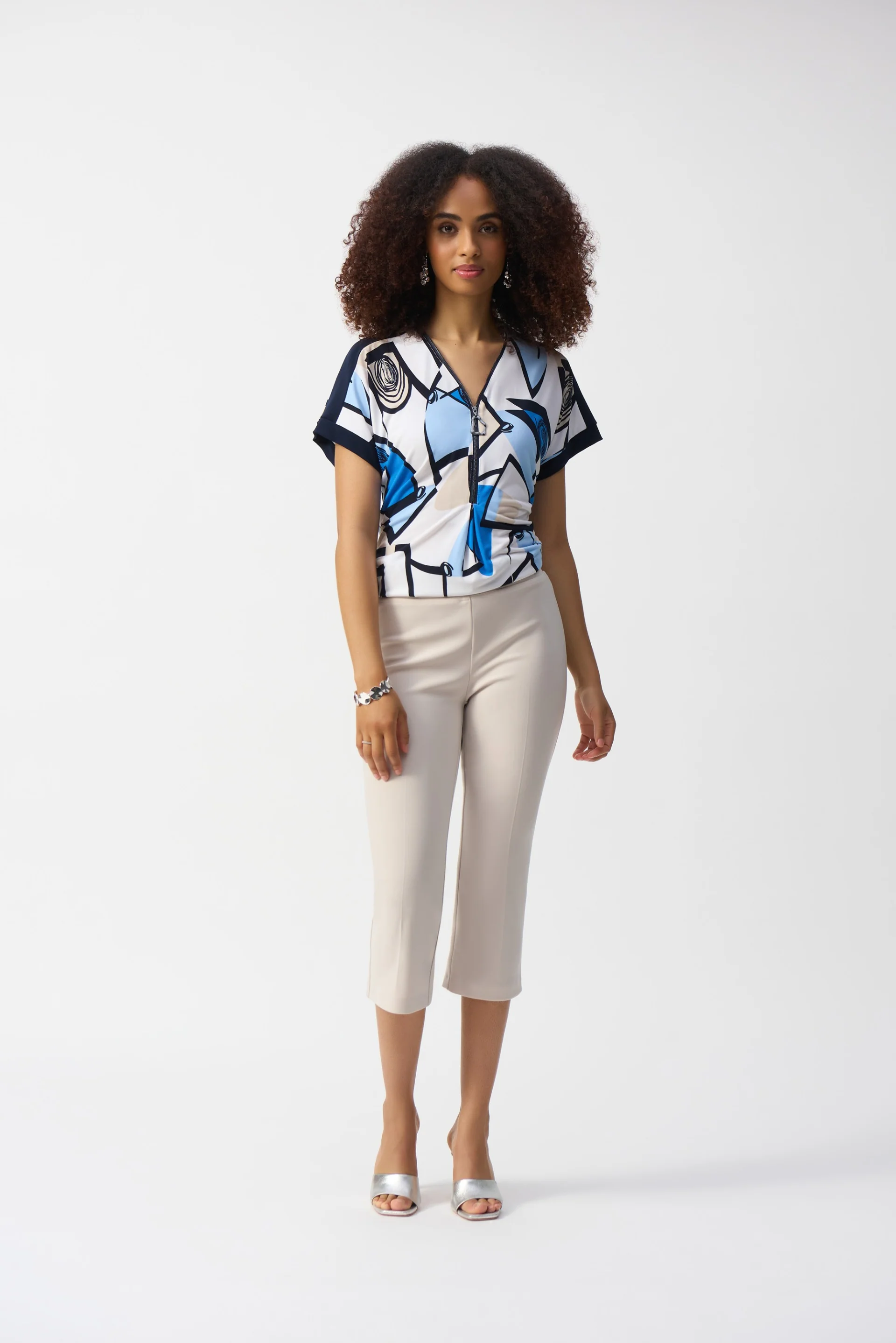 Joseph Ribkoff Moonstone Classic Capri Pant Style C143105 - Image 3