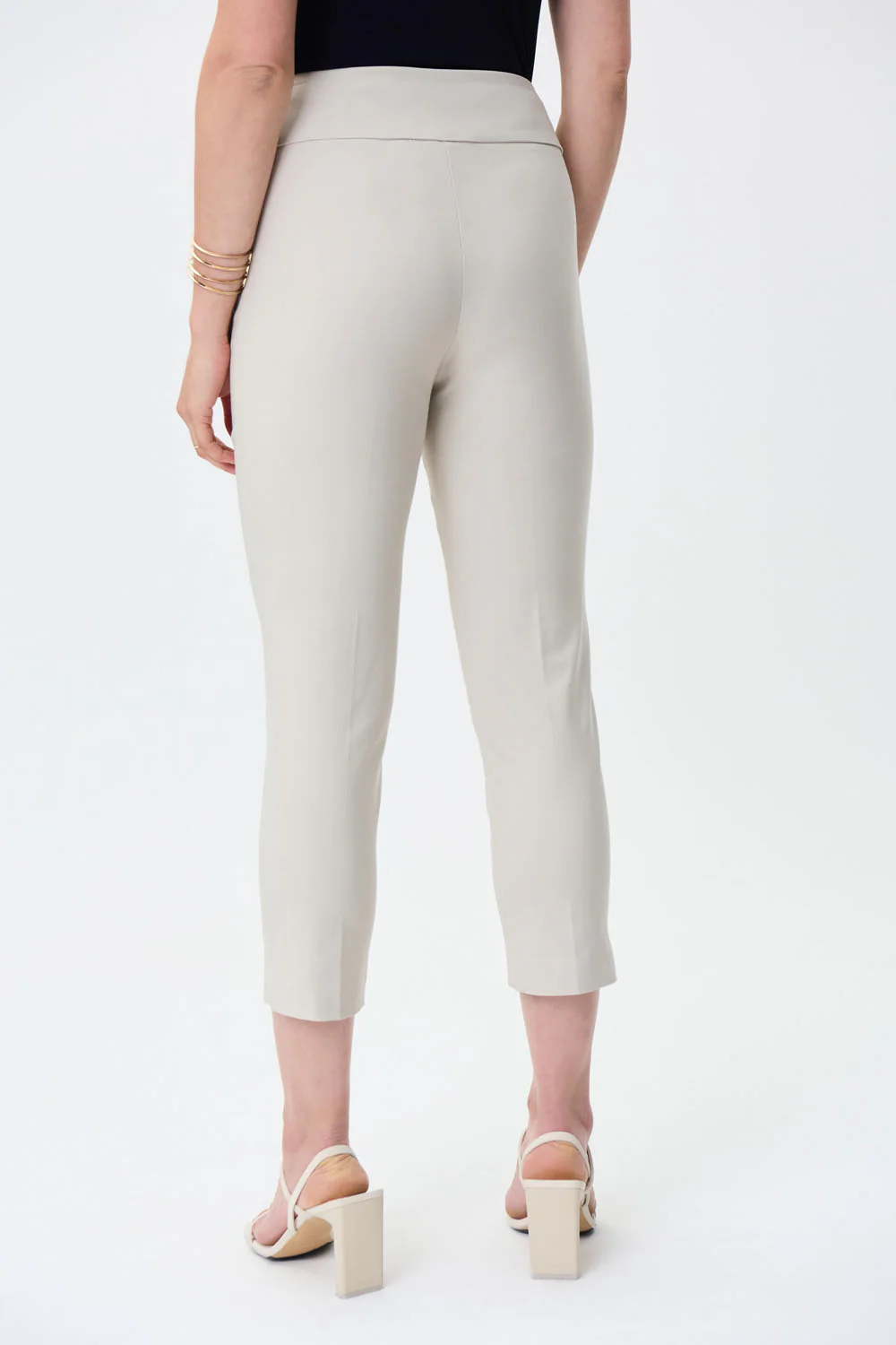 Joseph Ribkoff Moonstone Cropped Woven Pants Style 201536 - Image 3