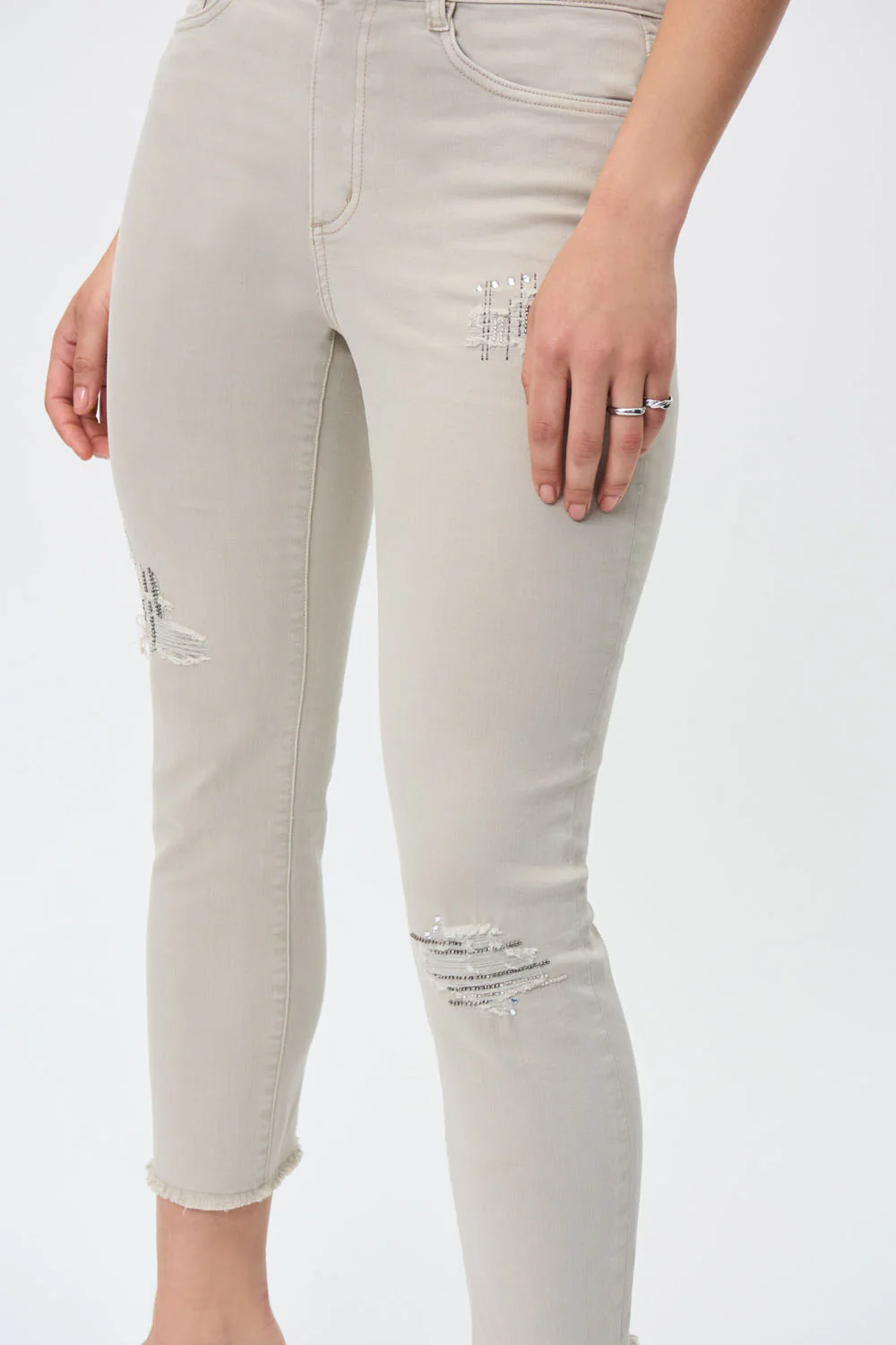 Joseph Ribkoff Moonstone Denim Pants Style 231921 - Image 2