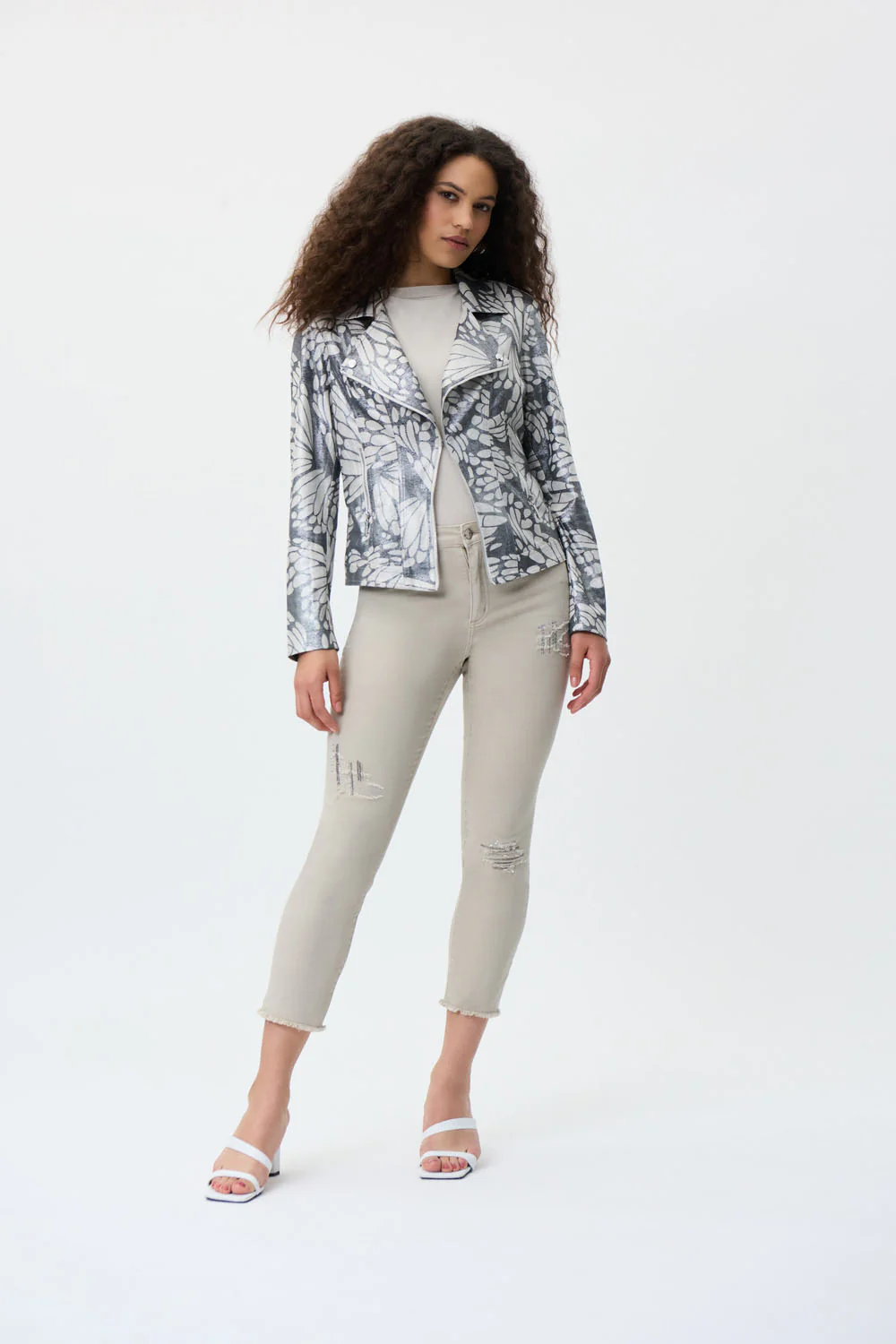 Joseph Ribkoff Moonstone Denim Pants Style 231921 - Image 4