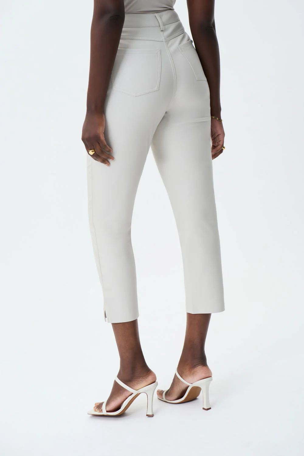 Joseph Ribkoff Moonstone Leatherette Pants Style 231915 - Image 2