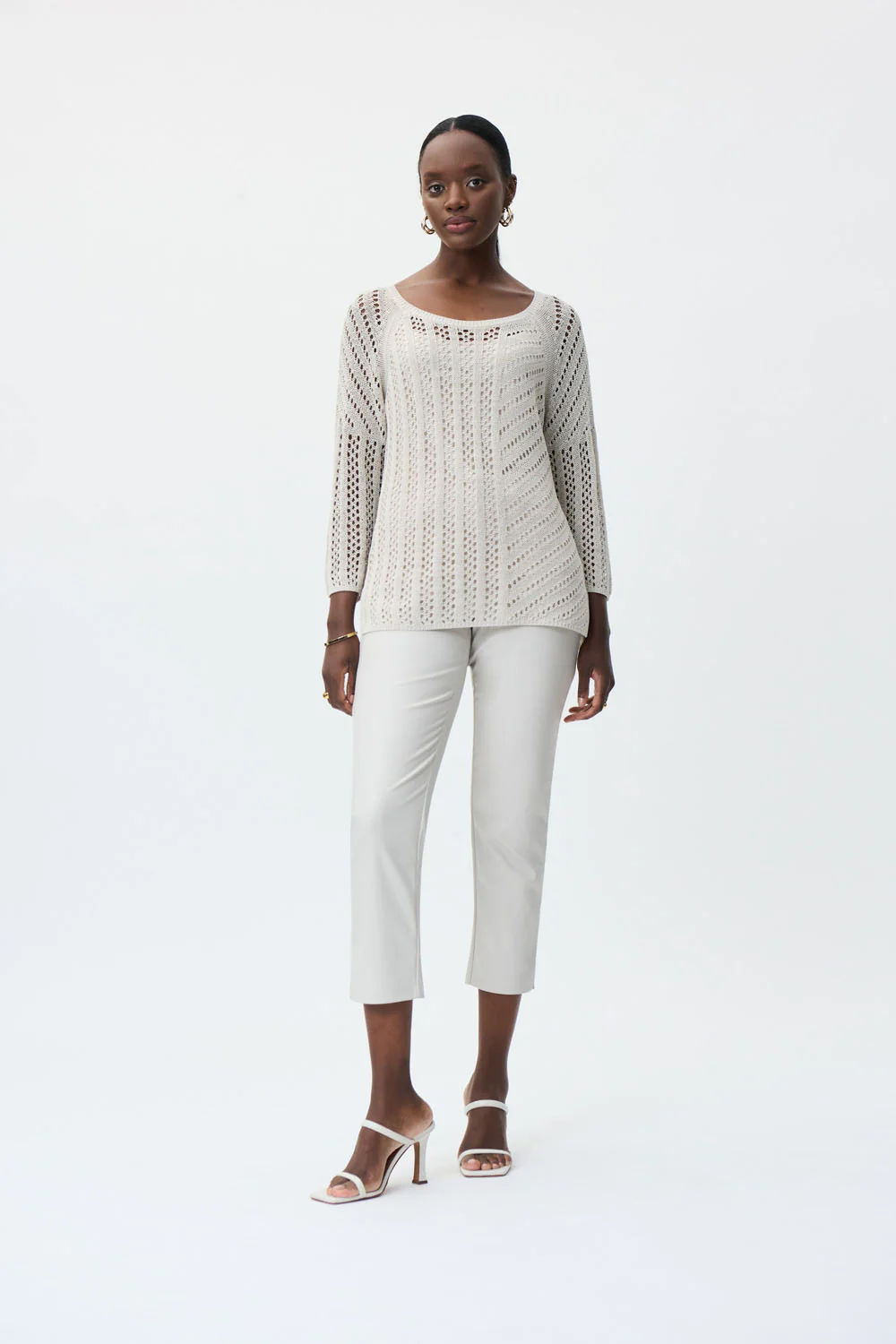 Joseph Ribkoff Moonstone Leatherette Pants Style 231915 - Image 4