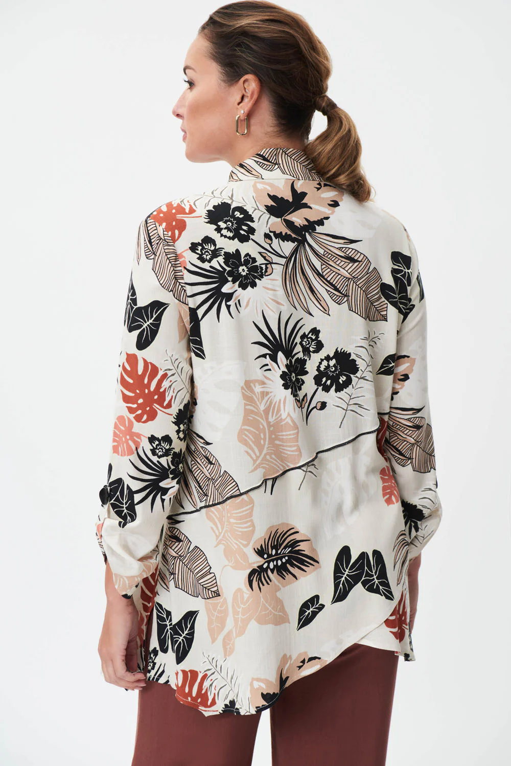 Joseph Ribkoff Moonstone/Multi Blouse Style 232266 - Image 3