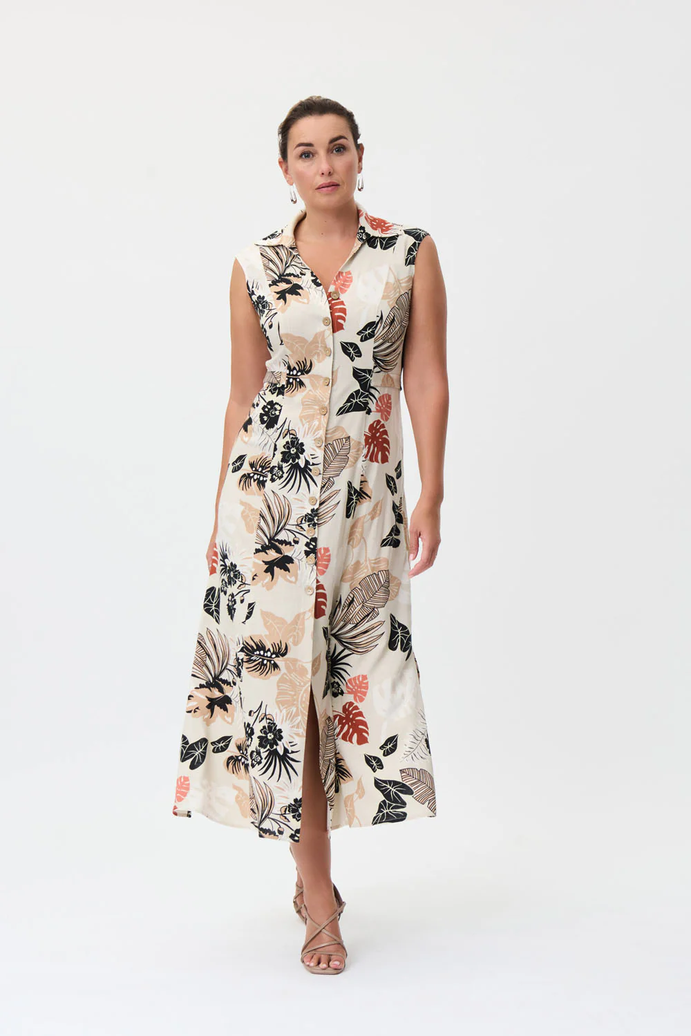 Joseph Ribkoff Moonstone/Multi Button-Down Dress Style 232255