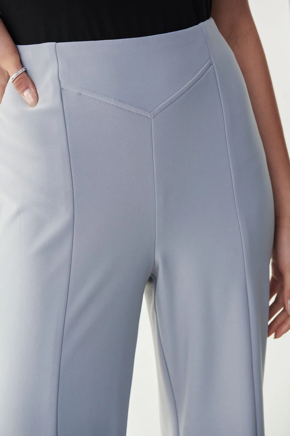 Joseph Ribkoff Silver Grey Pant Style 221122 - Image 3