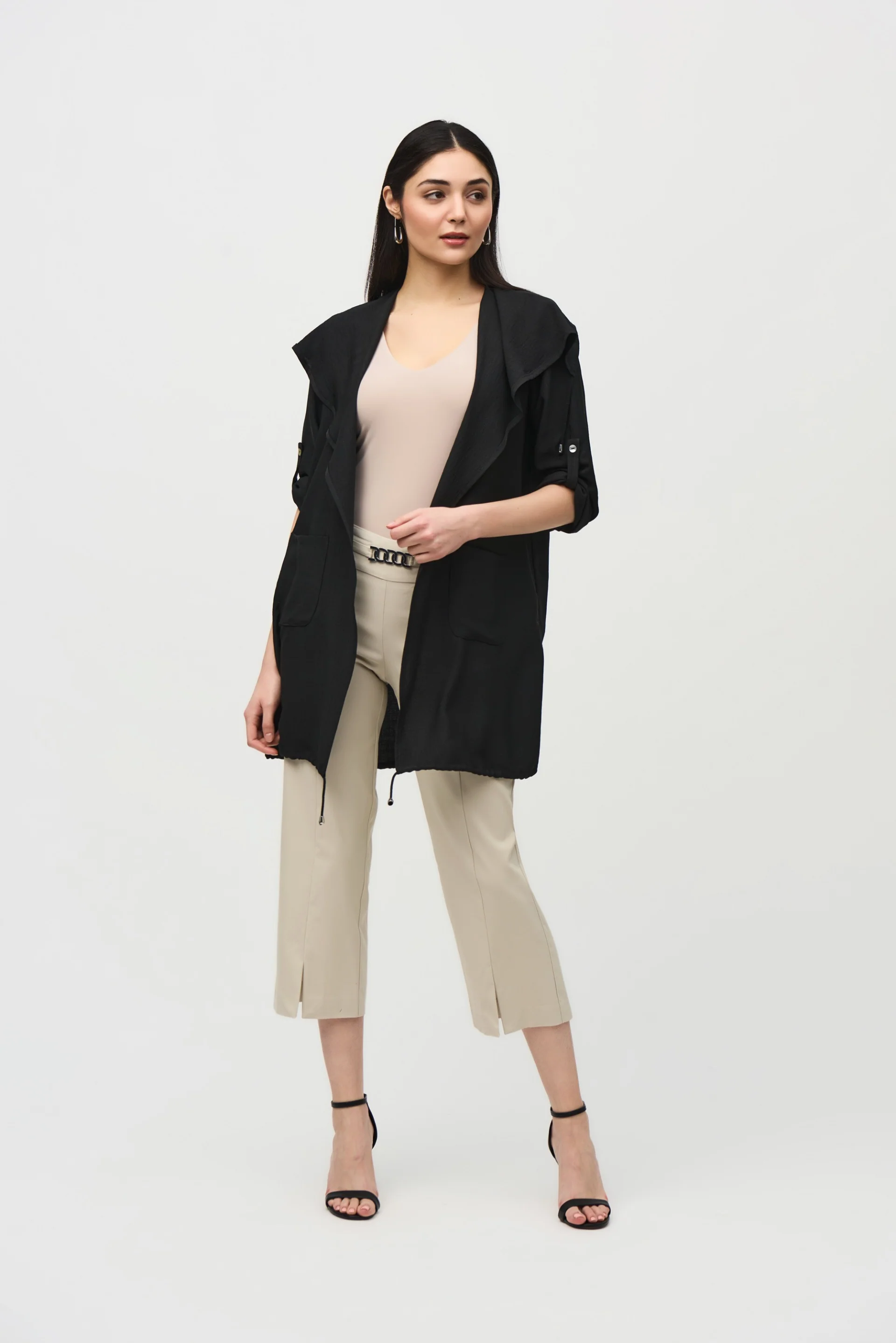 Joseph Ribkoff Moonstone Straight Crop Pants Style 242035 - Image 3