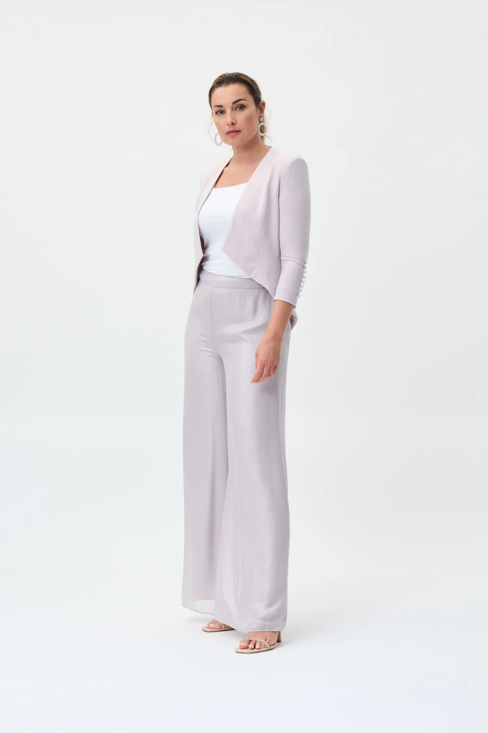 Joseph Ribkoff Mother of Pearl Bolero Style 161140 - Image 4