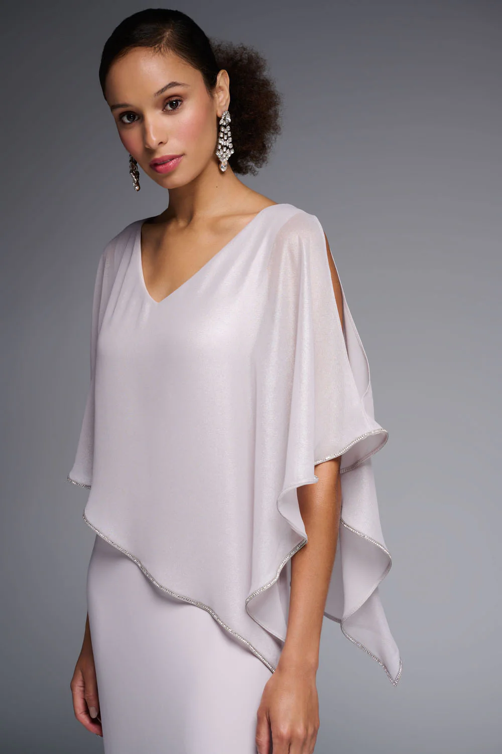 Joseph Ribkoff Mother of Pearl Dress Style 231762 - Image 2