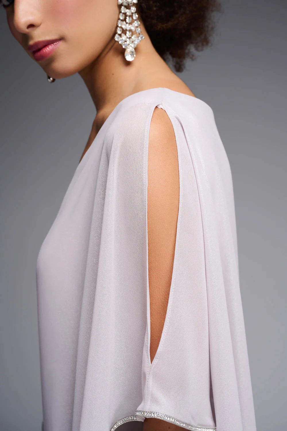 Joseph Ribkoff Mother of Pearl Dress Style 231762 - Image 3