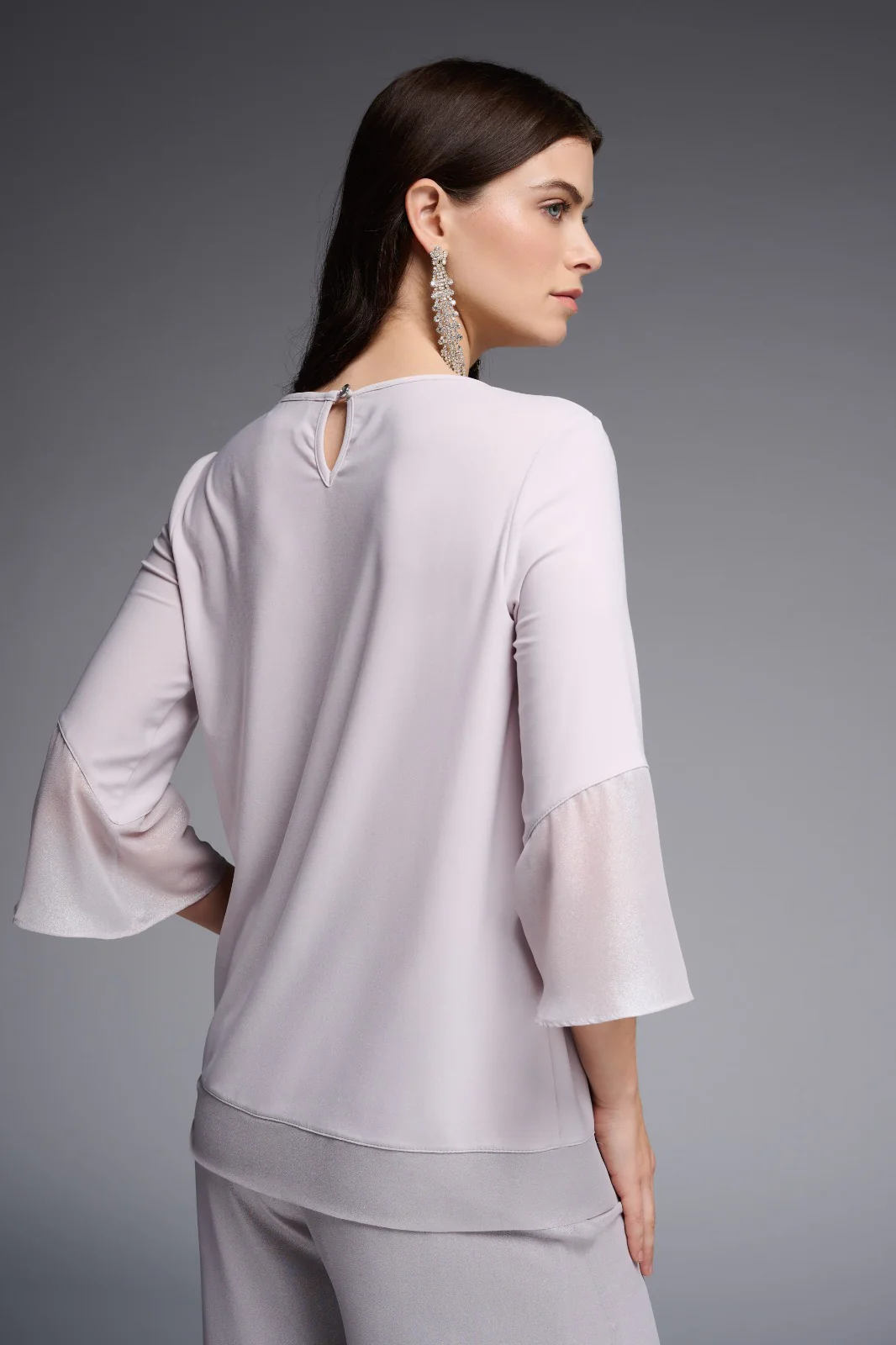 Joseph Ribkoff Mother of Pearl Top Style 231739 - Image 2