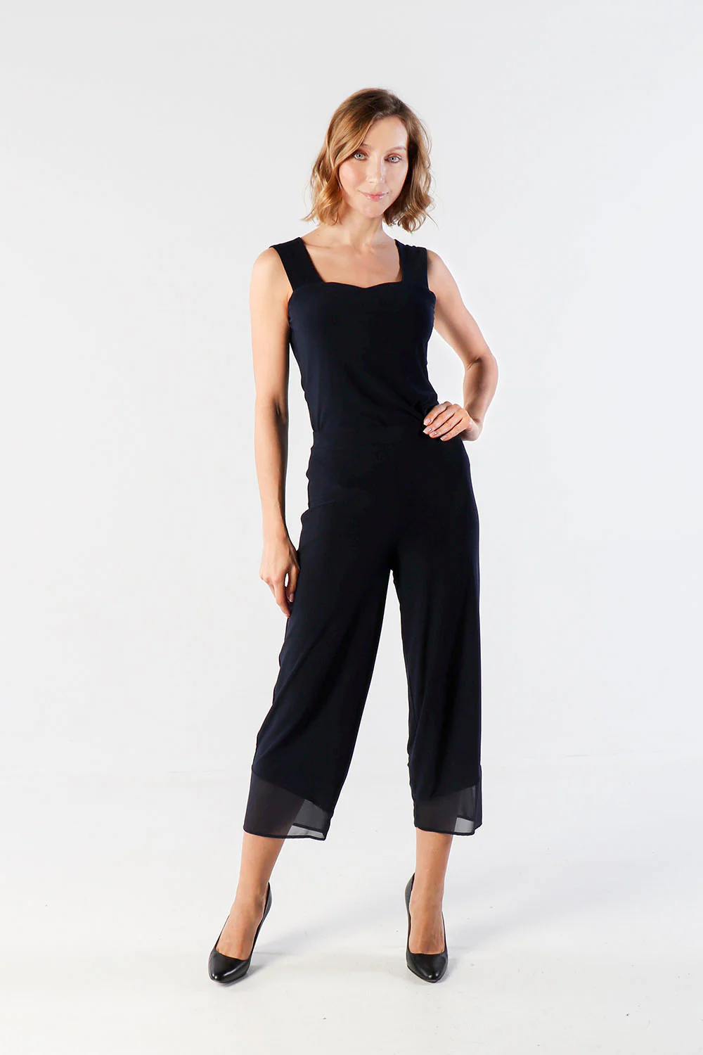 Joseph Ribkoff Navy Pants Style 212036 - Image 2