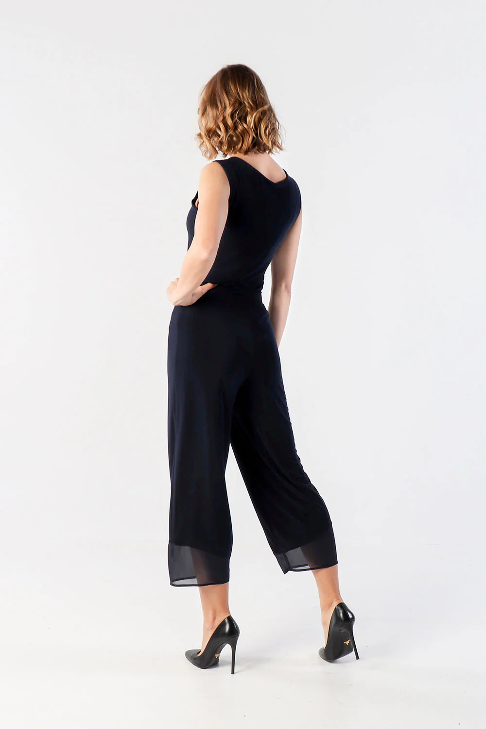 Joseph Ribkoff Navy Pants Style 212036 - Image 3