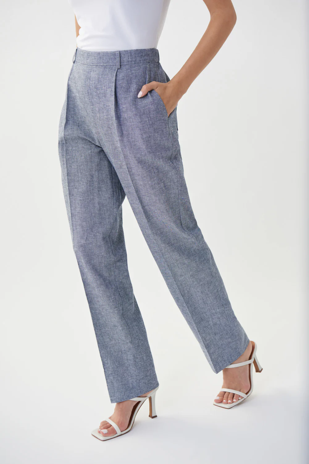 Joseph Ribkoff Navy/White Pant Style 222126 - Image 2