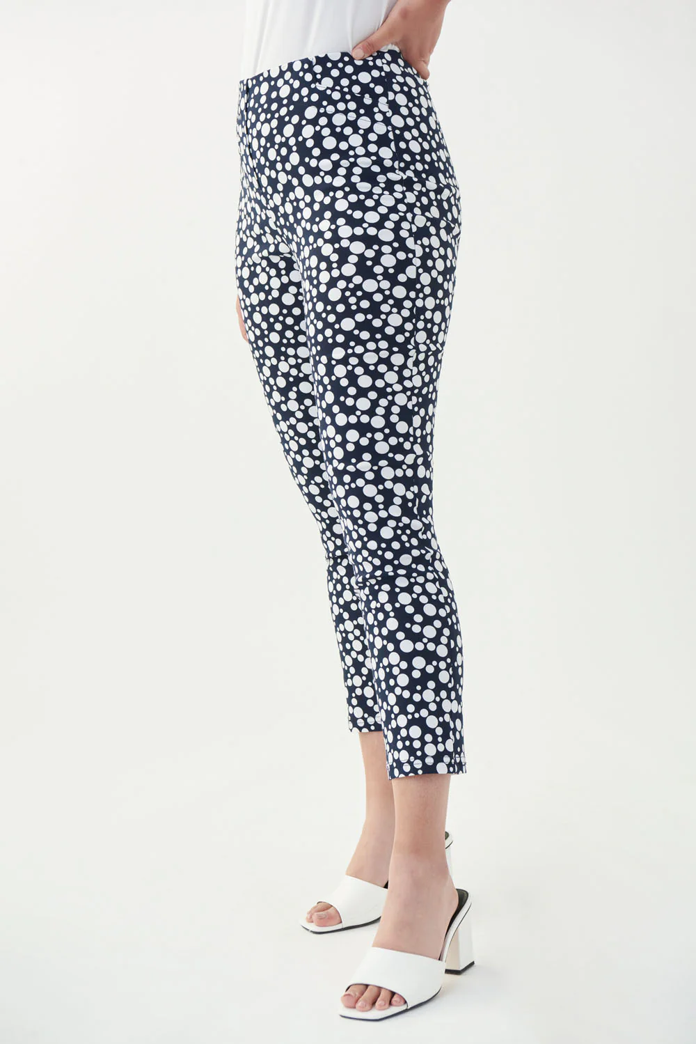 Joseph Ribkoff Navy/White Pants Style 221318 - Image 2