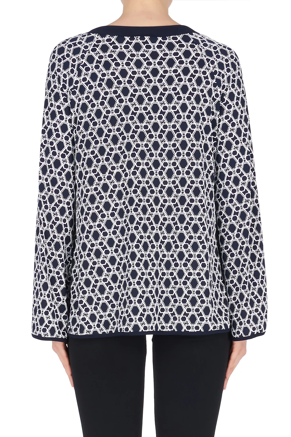 Joseph Ribkoff  Navy/White Top Style 191686 - Image 2