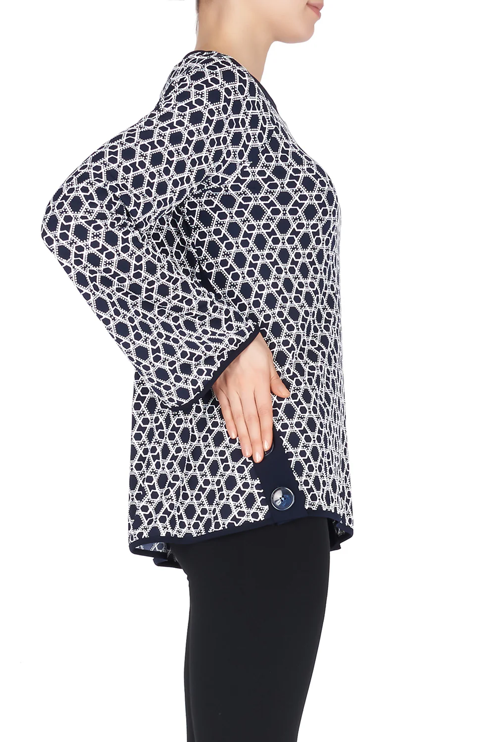 Joseph Ribkoff  Navy/White Top Style 191686 - Image 3