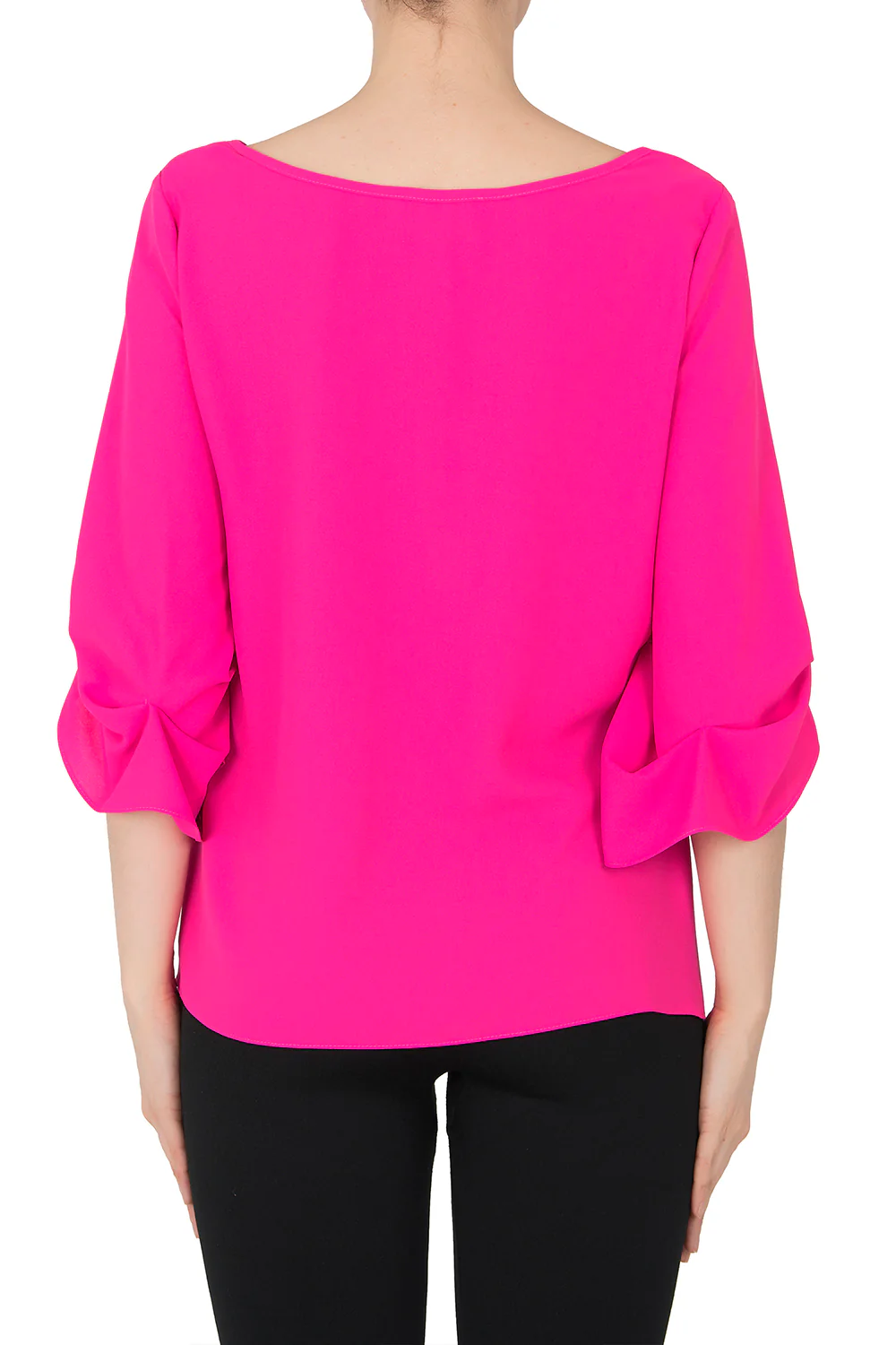 Joseph Ribkoff Neon Pink Top Style 191272 - Image 2
