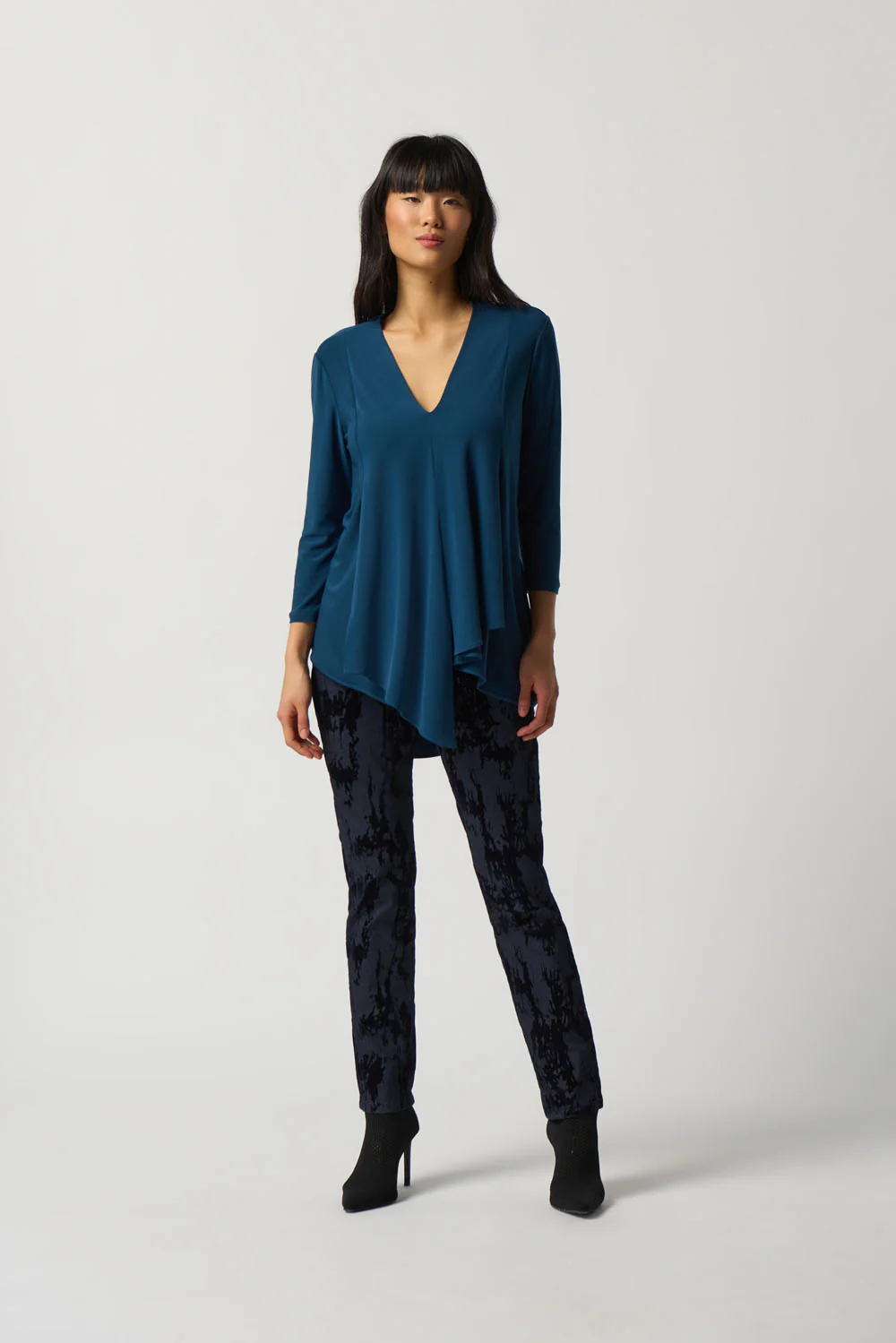 Joseph Ribkoff Nightfall Asymmetric Tunic Style 161066TT - Image 4