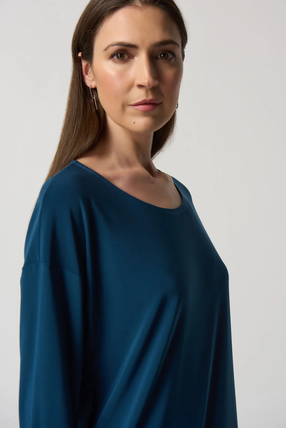 Joseph Ribkoff Nightfall Dolman Sleeve Boxy Top Style 233186 - Image 2