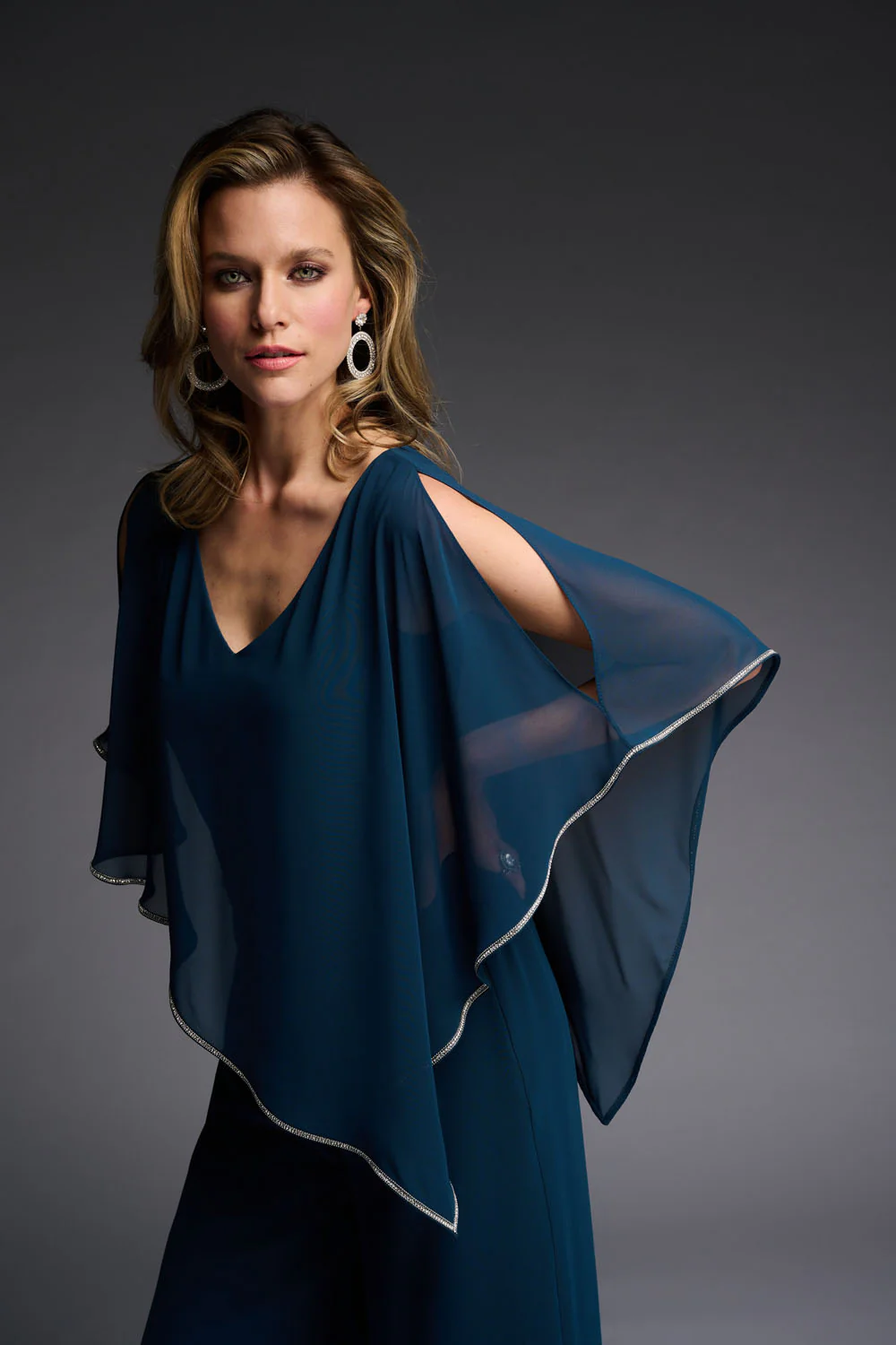 Joseph Ribkoff Nightfall Cut-Out Tunic Style 223738 - Image 2