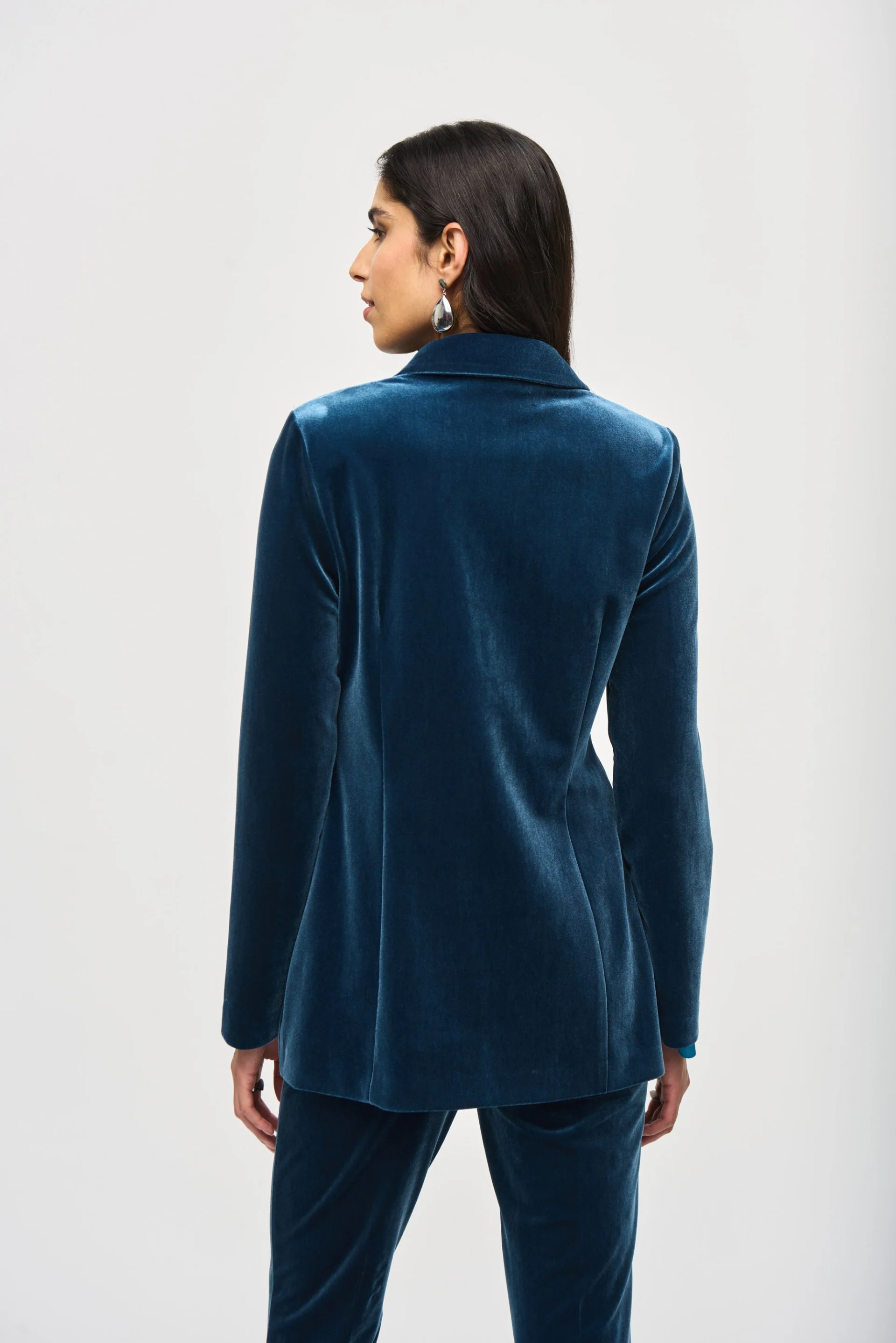 Joseph Ribkoff Nightfall Velvet Fitted Blazer Style 243286 - Image 2